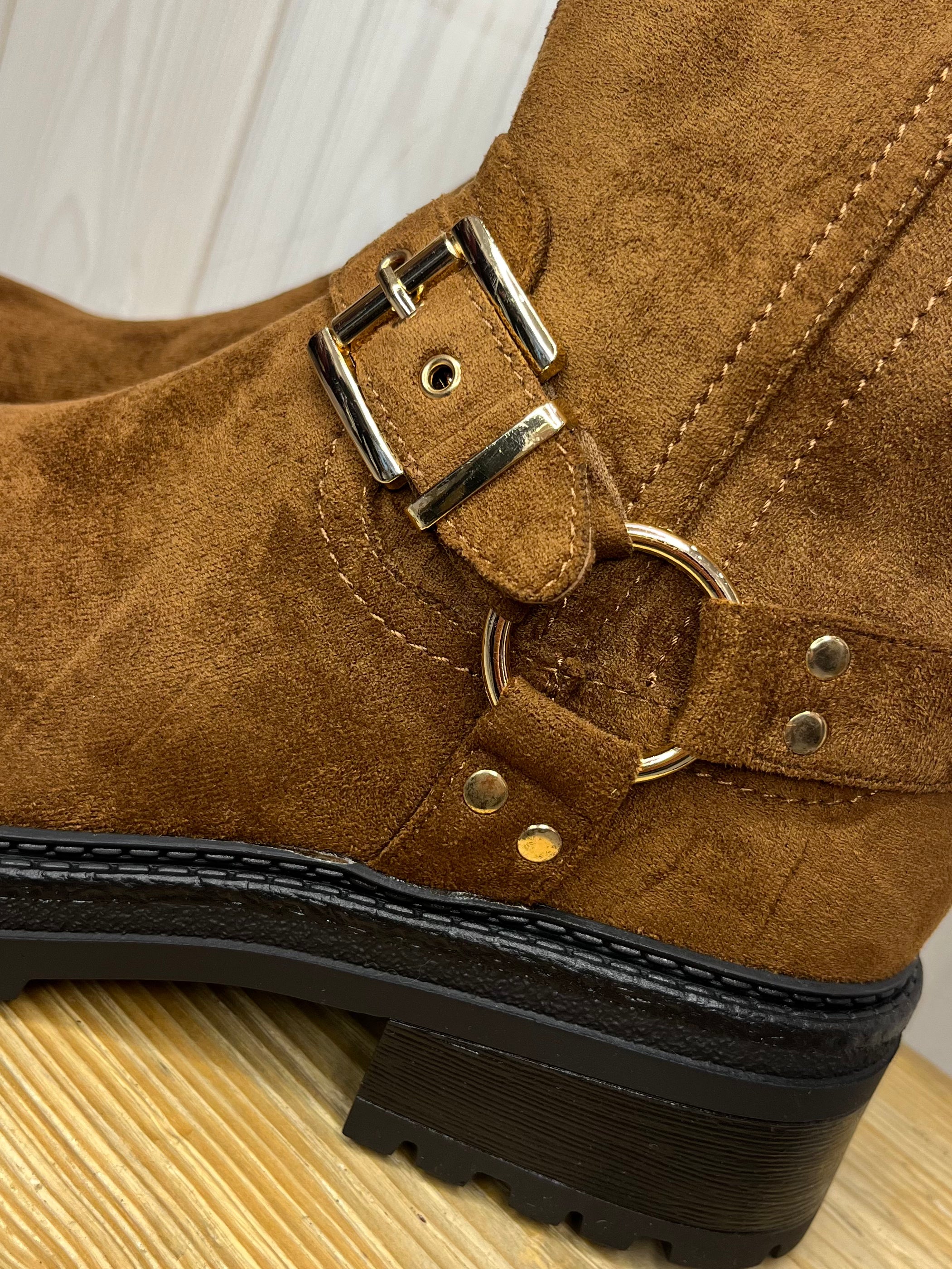 Brown Suedette Chelsea boot