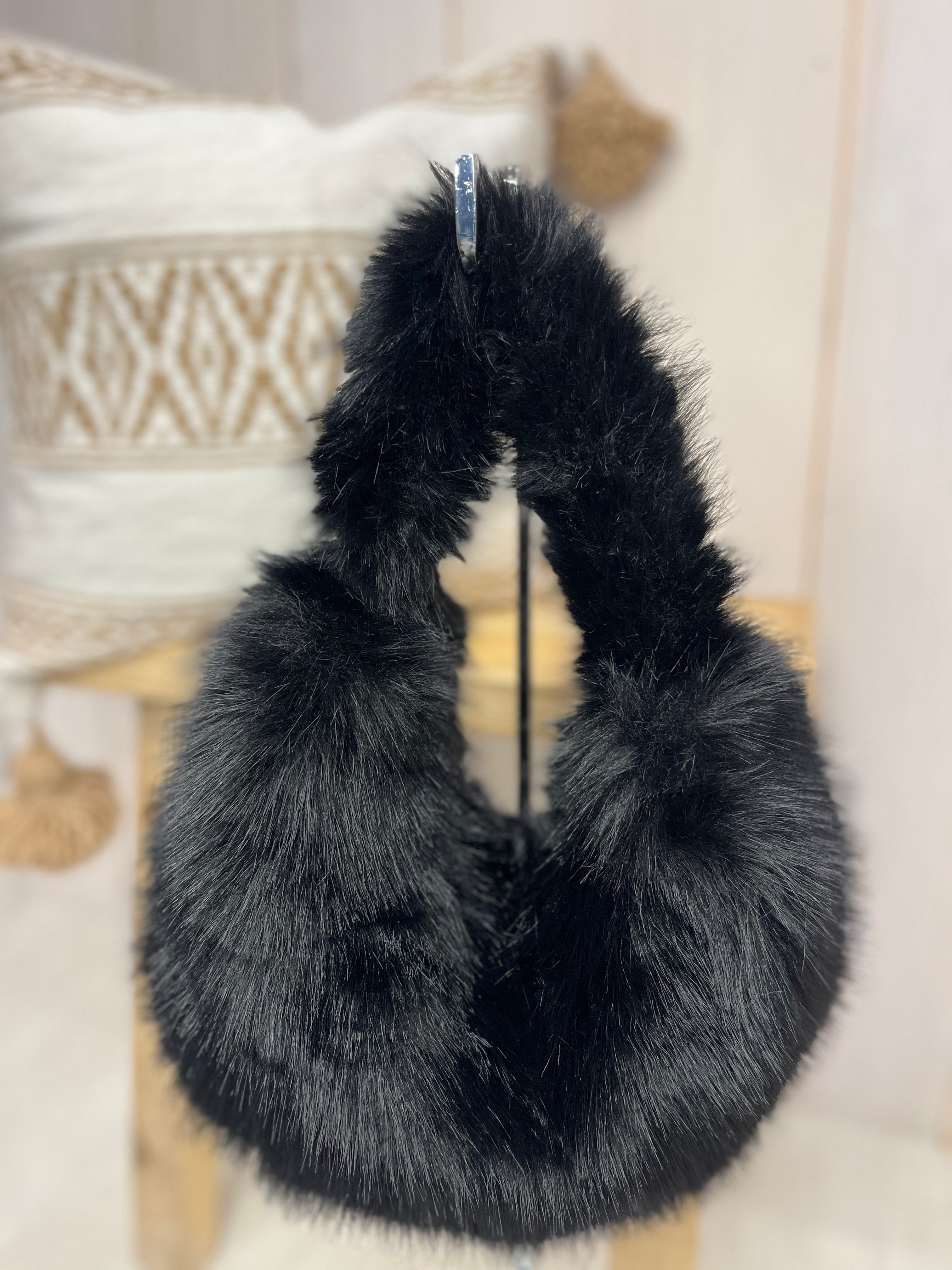 Faux Fur Mini Tote Bag