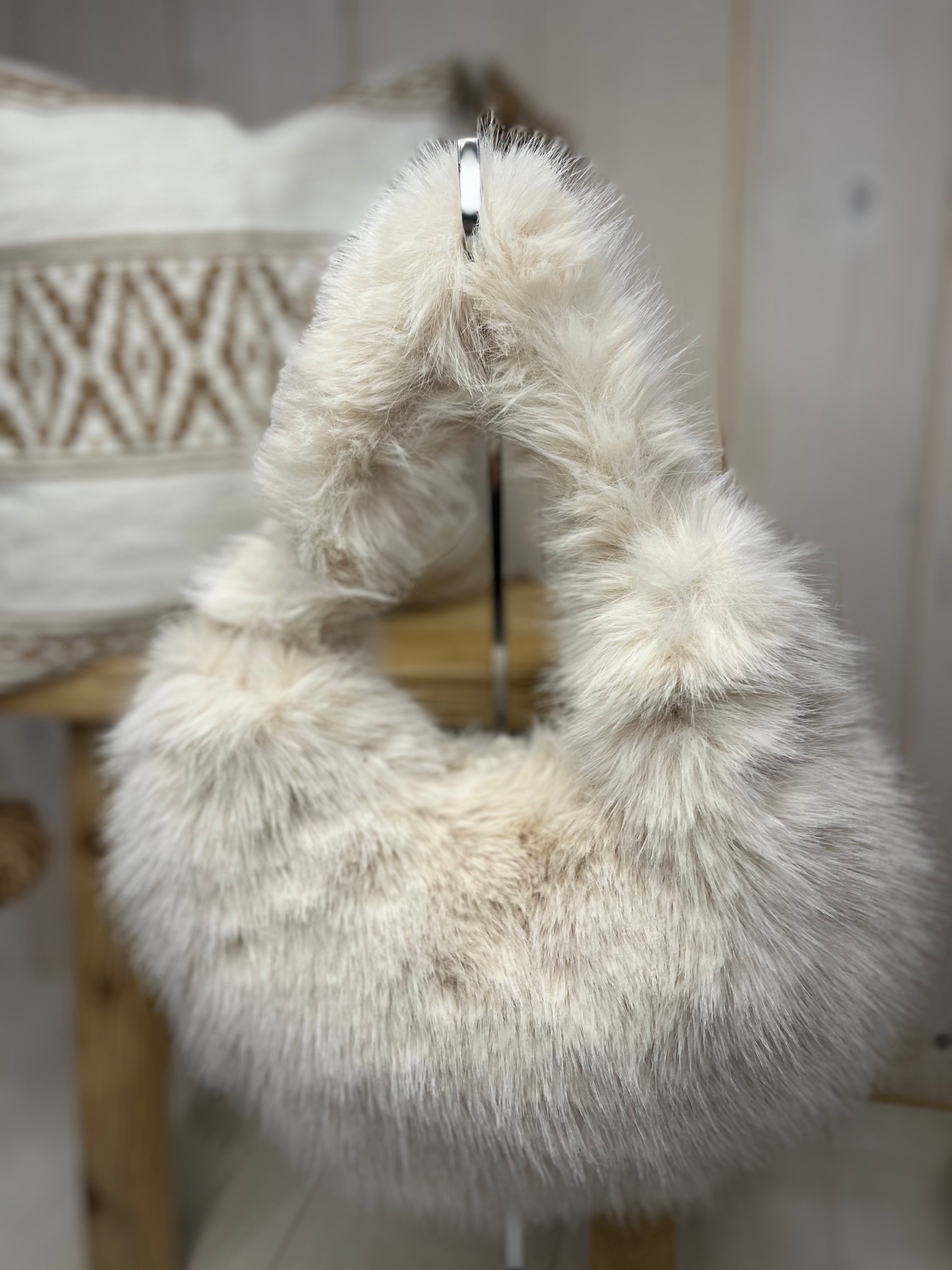 Faux Fur Mini Tote Bag