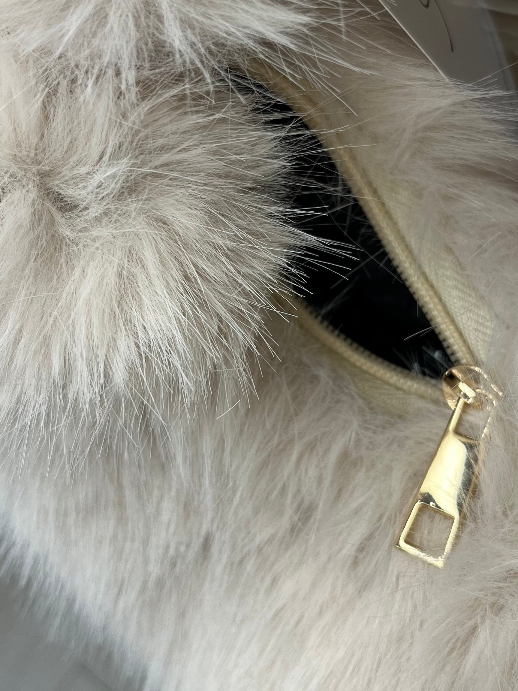 Faux Fur Mini Tote Bag