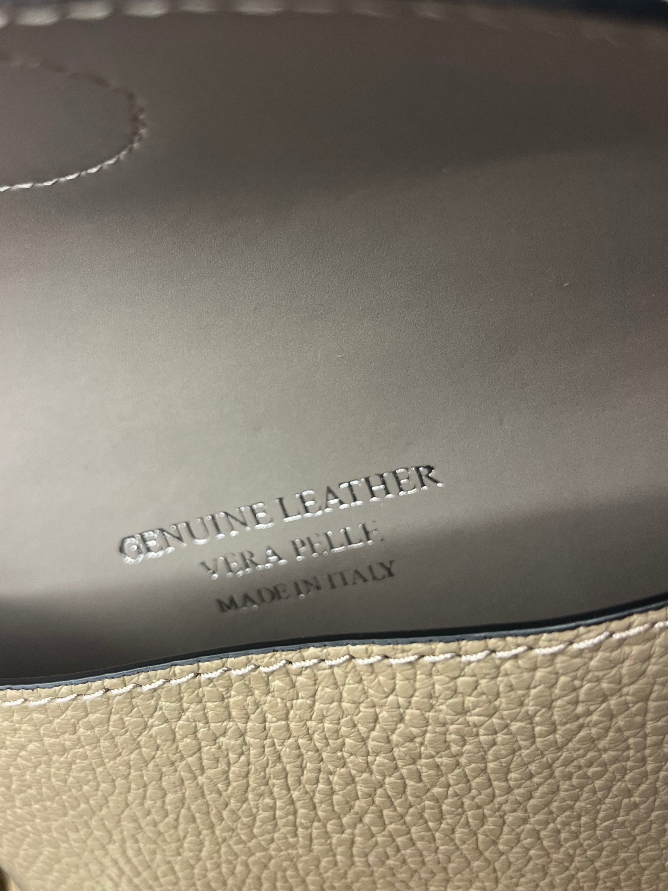 Structured Leather Crossbody Bag