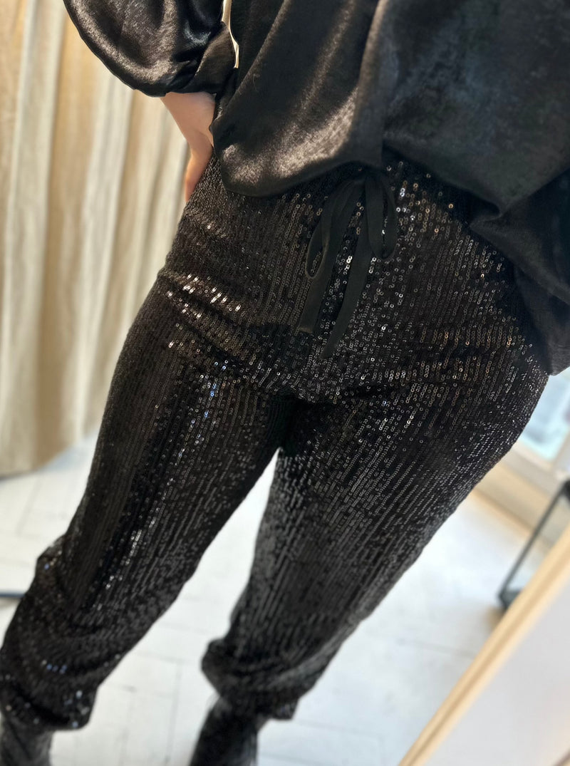 Sequin Balloon Trousers