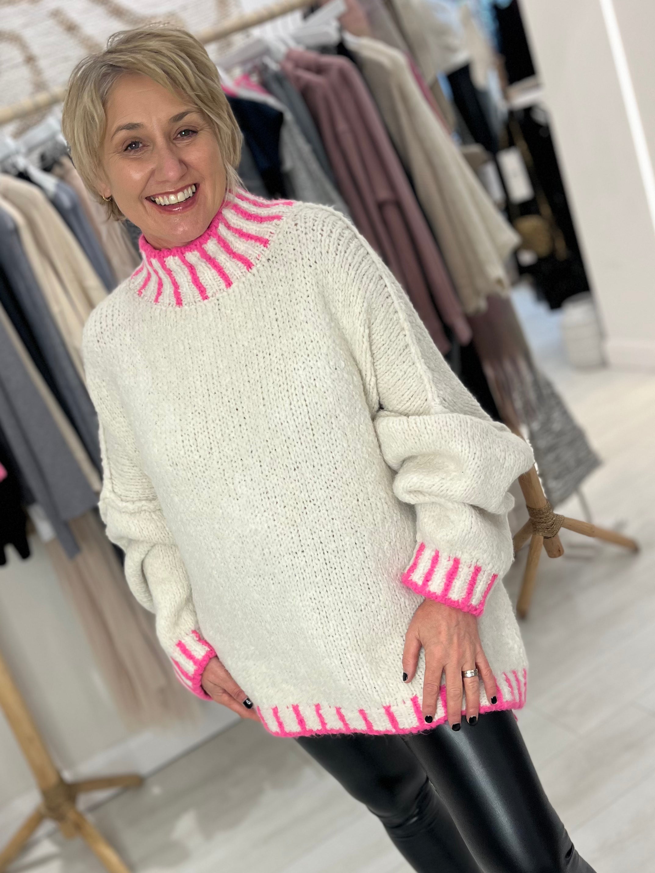 Nadia Exposed Hem Knit