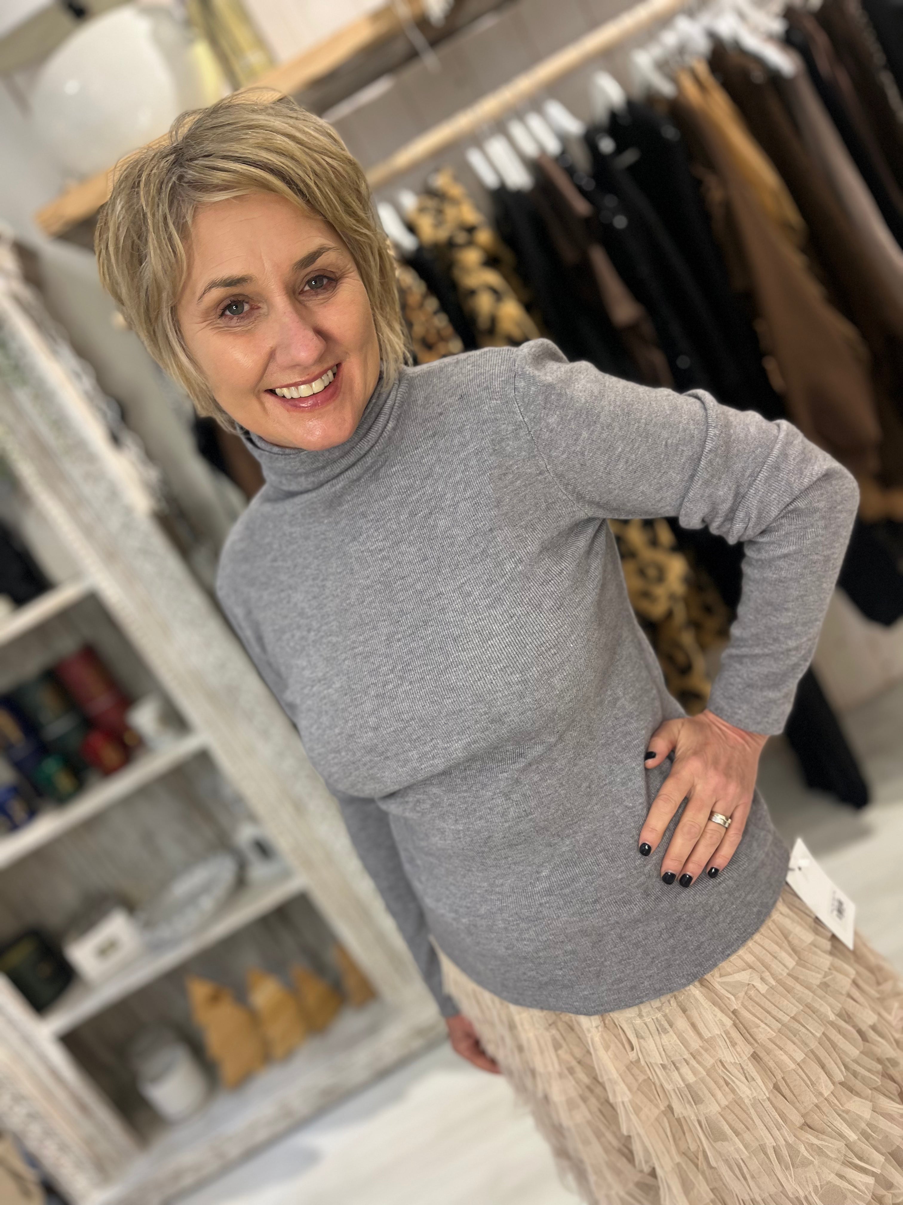 Roxy Roll Neck Top