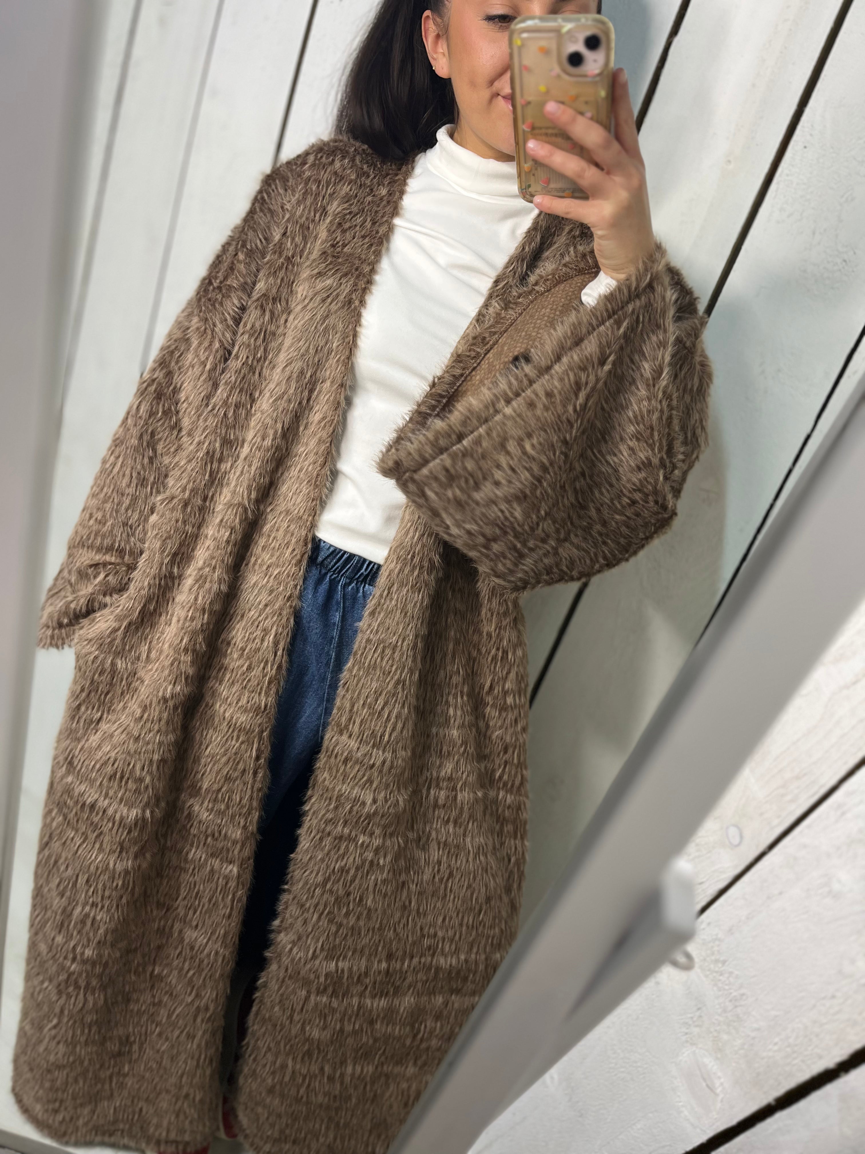 Phoebe Faux Fur Cardigan