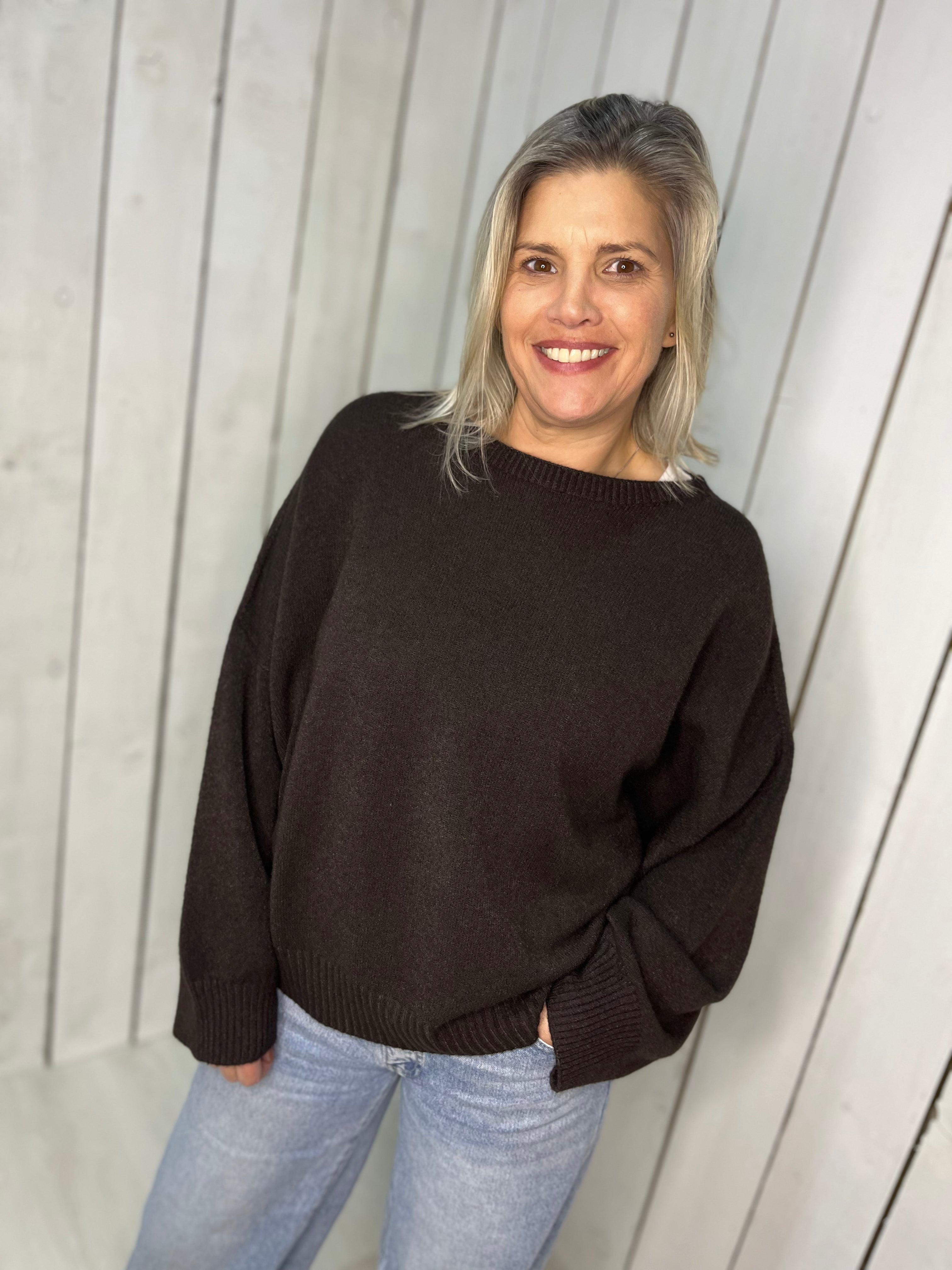 Luxe Karine Round Neck Heavy Knit