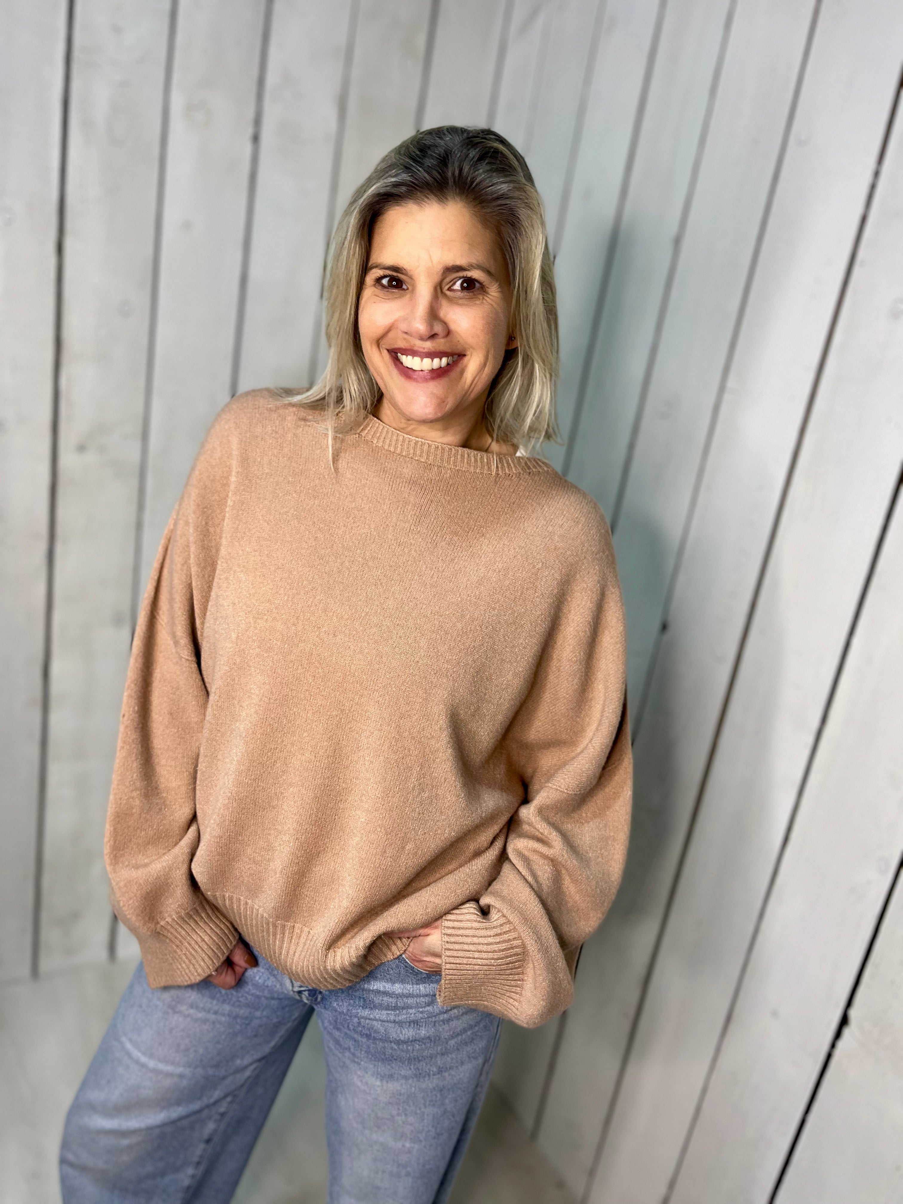 Luxe Karine Round Neck Heavy Knit