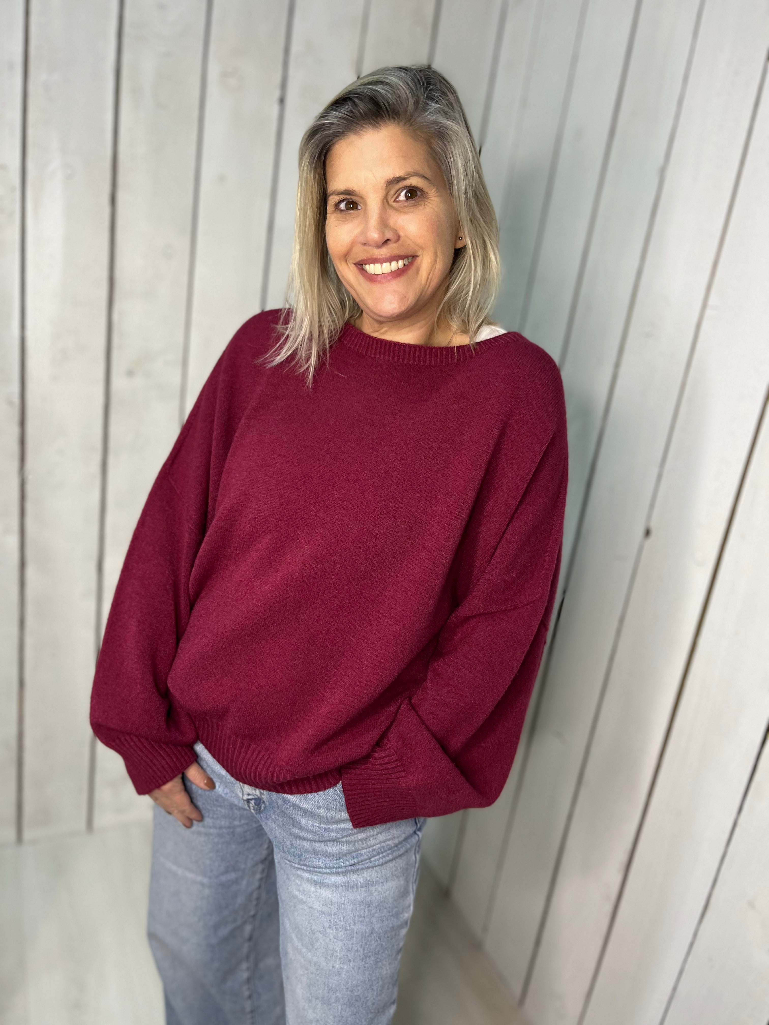 Luxe Karine Round Neck Heavy Knit