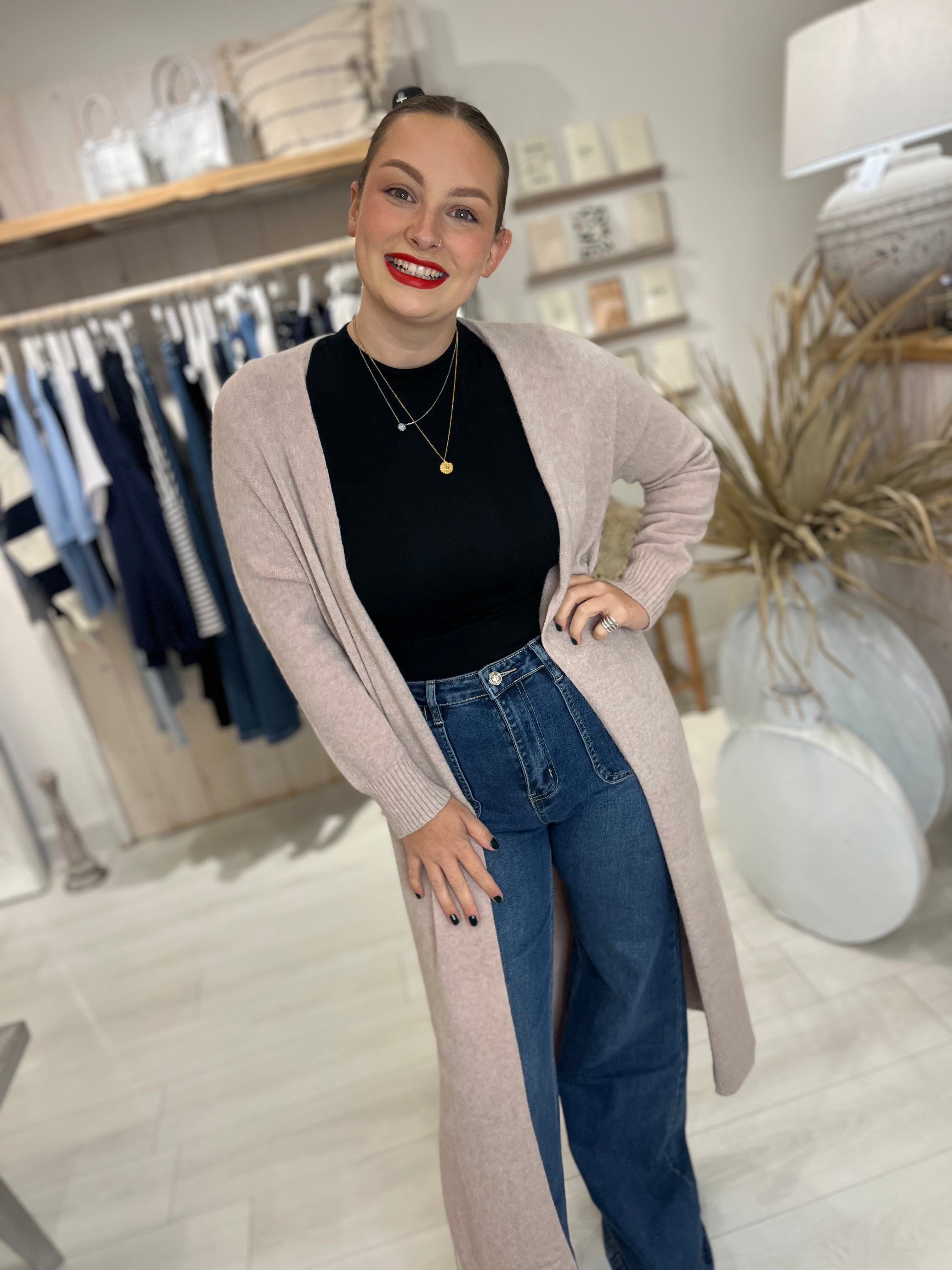 Luxe Open Long Cardigan