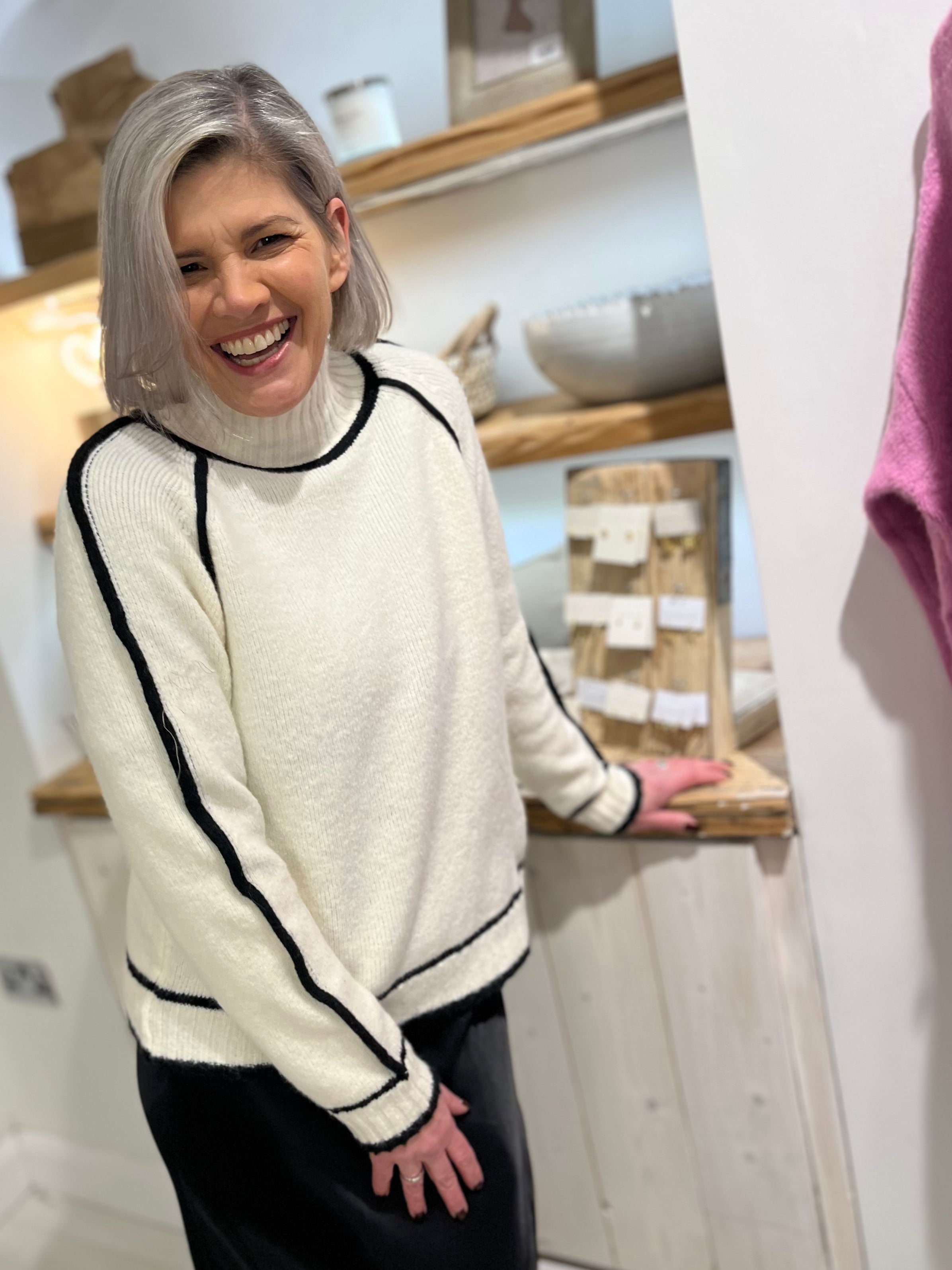High Neck Piping Jumper