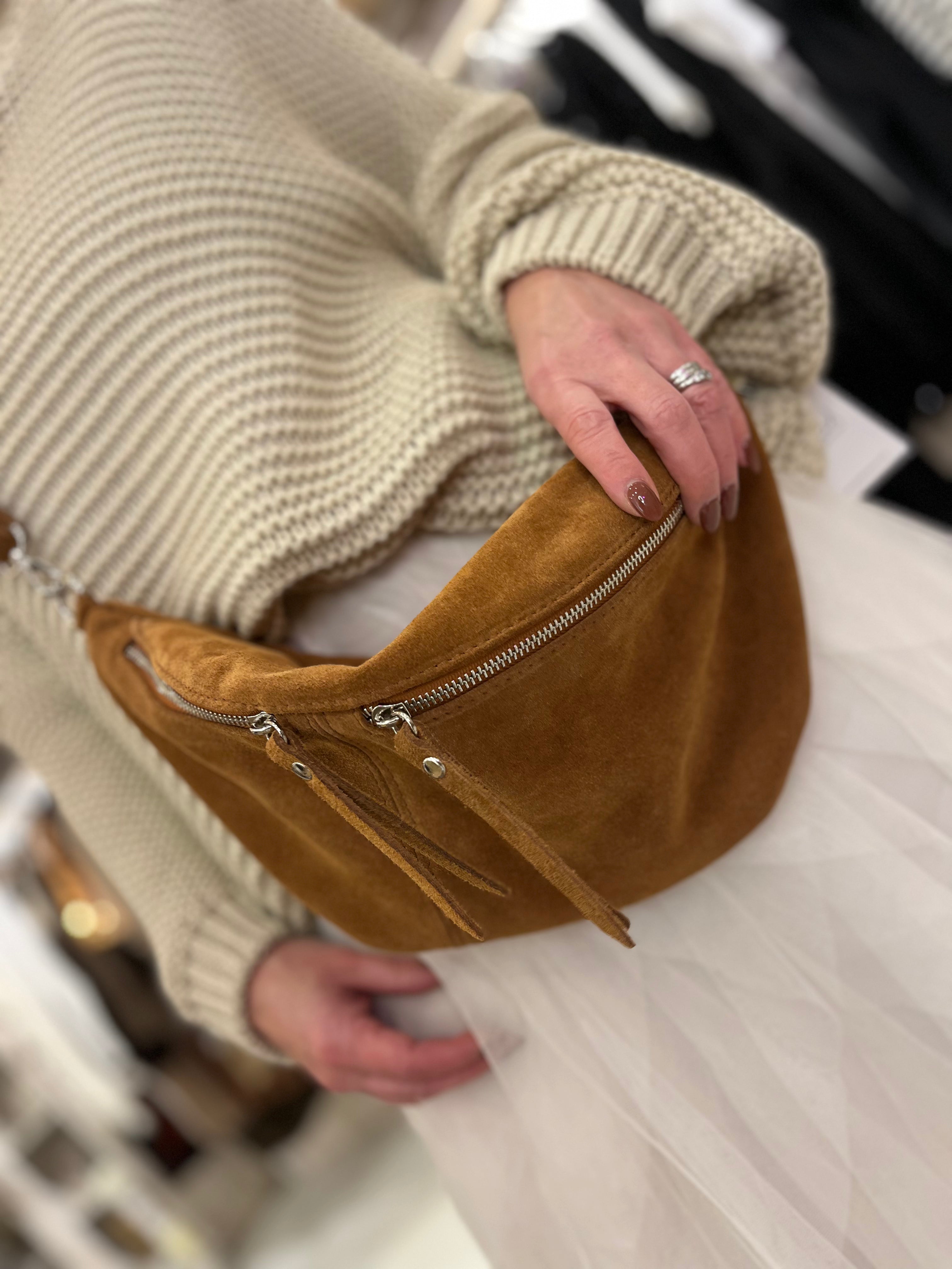 Large Suede Bumbag