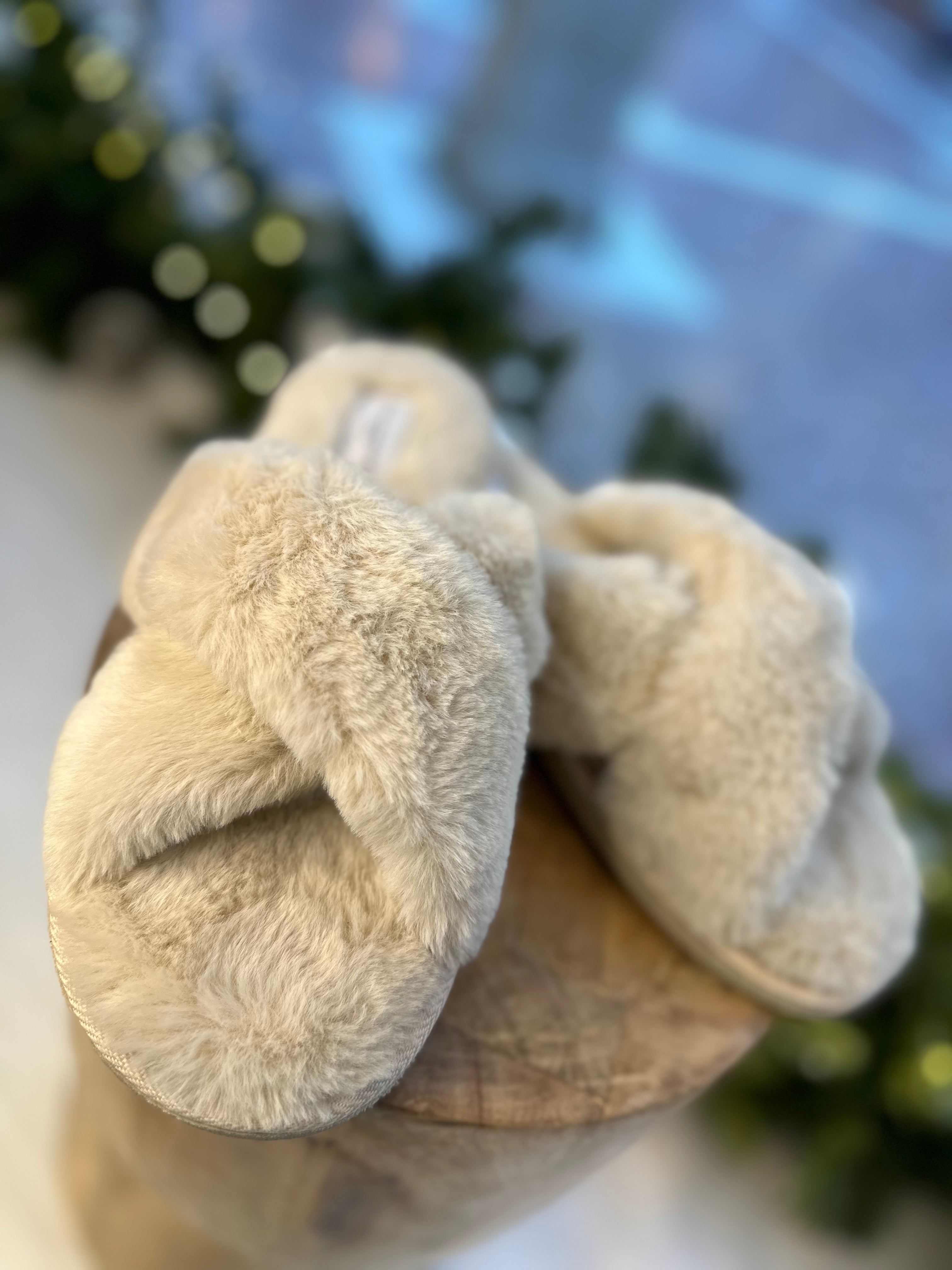 Criss-Cross Slippers