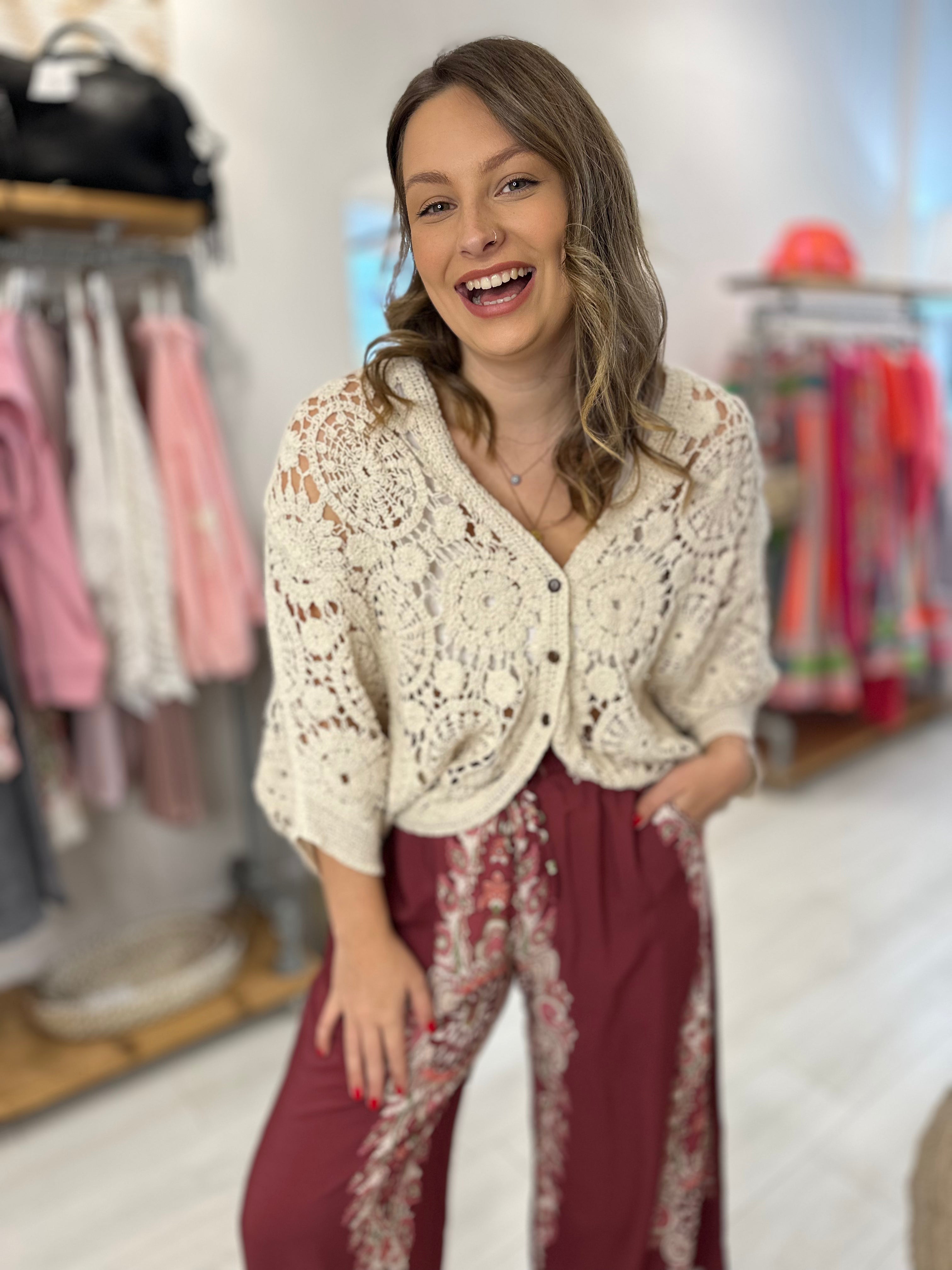 Beatrix Crochet Cardigan