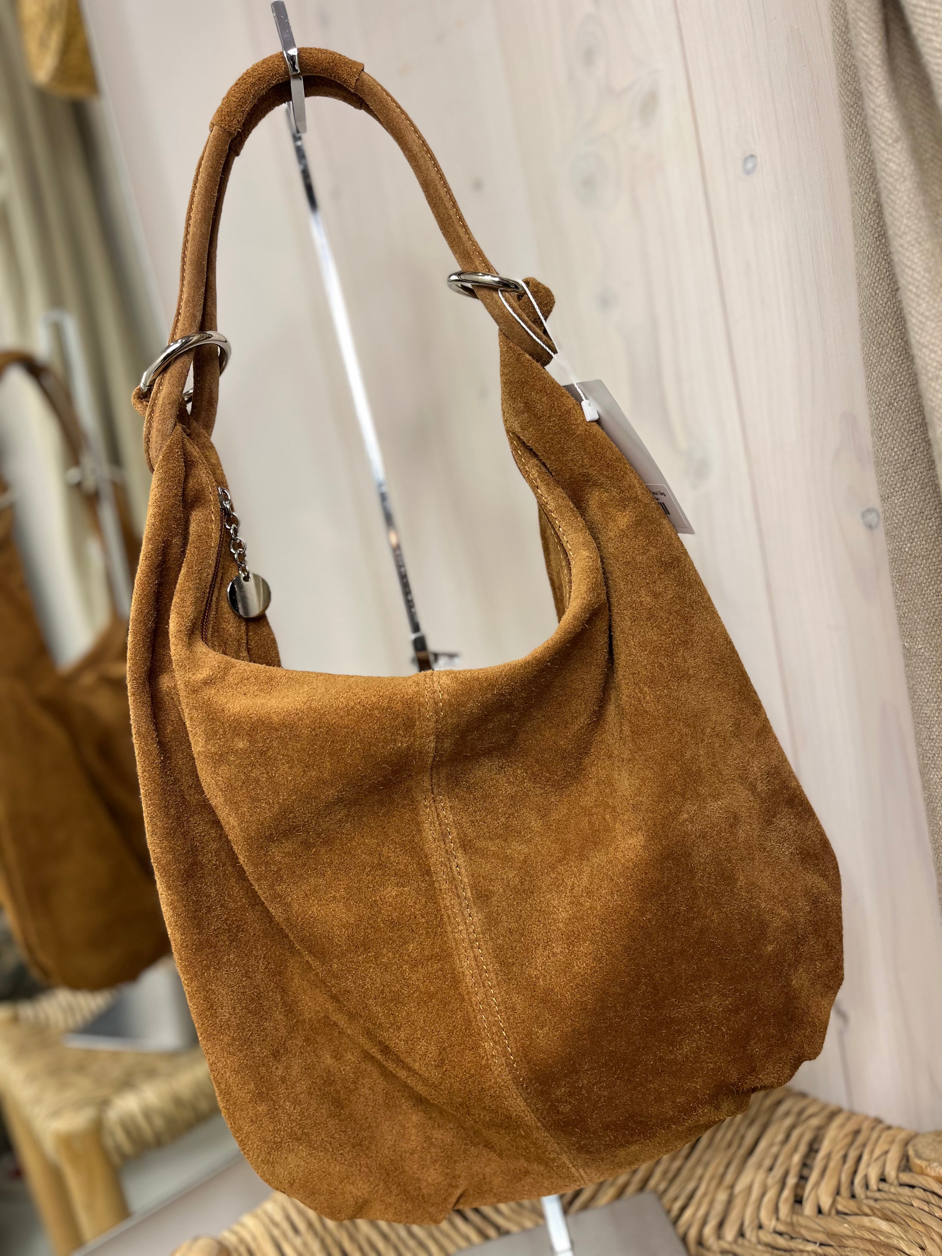 Suede Ring Detail Bag