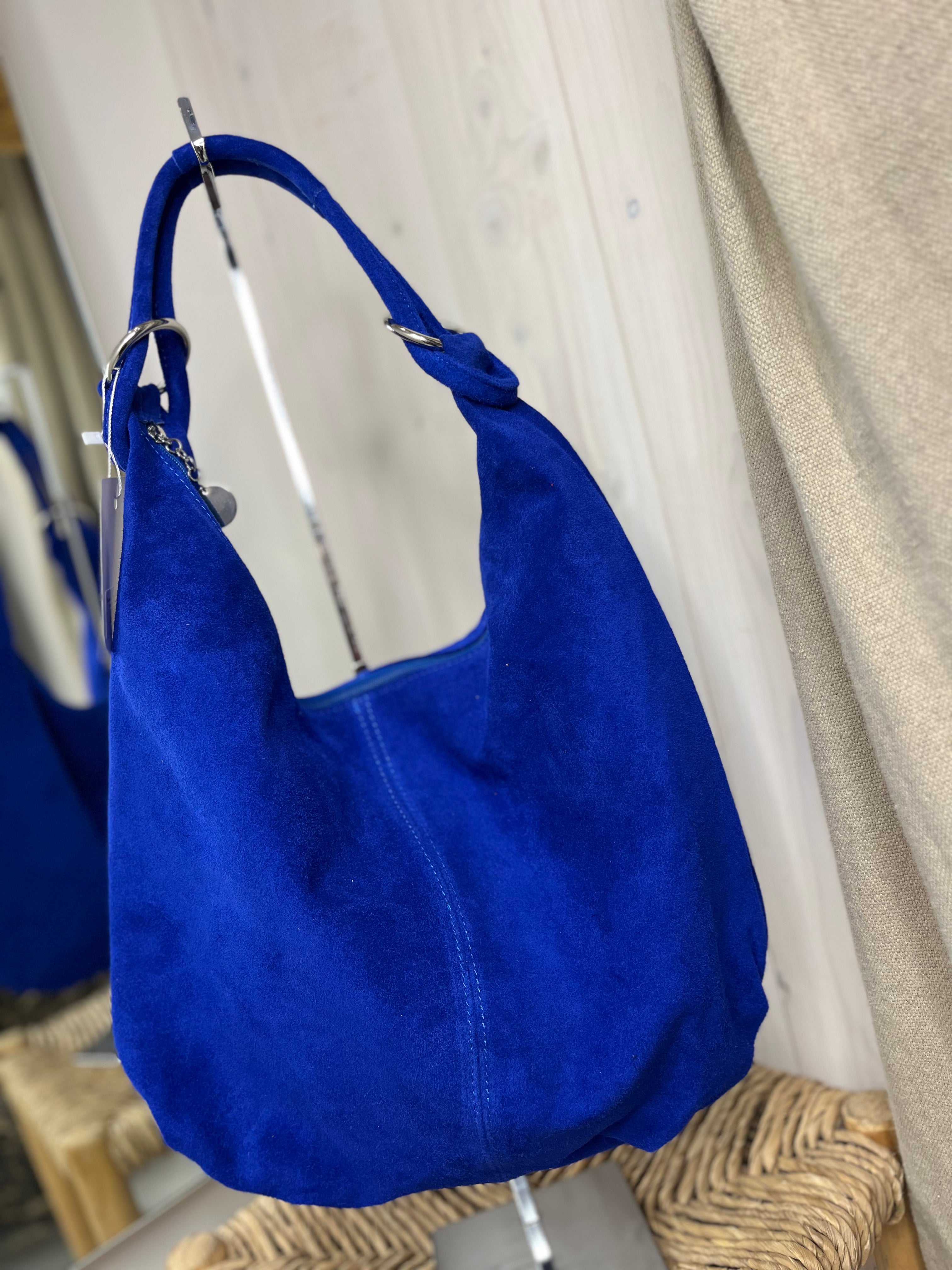 Suede Ring Detail Bag