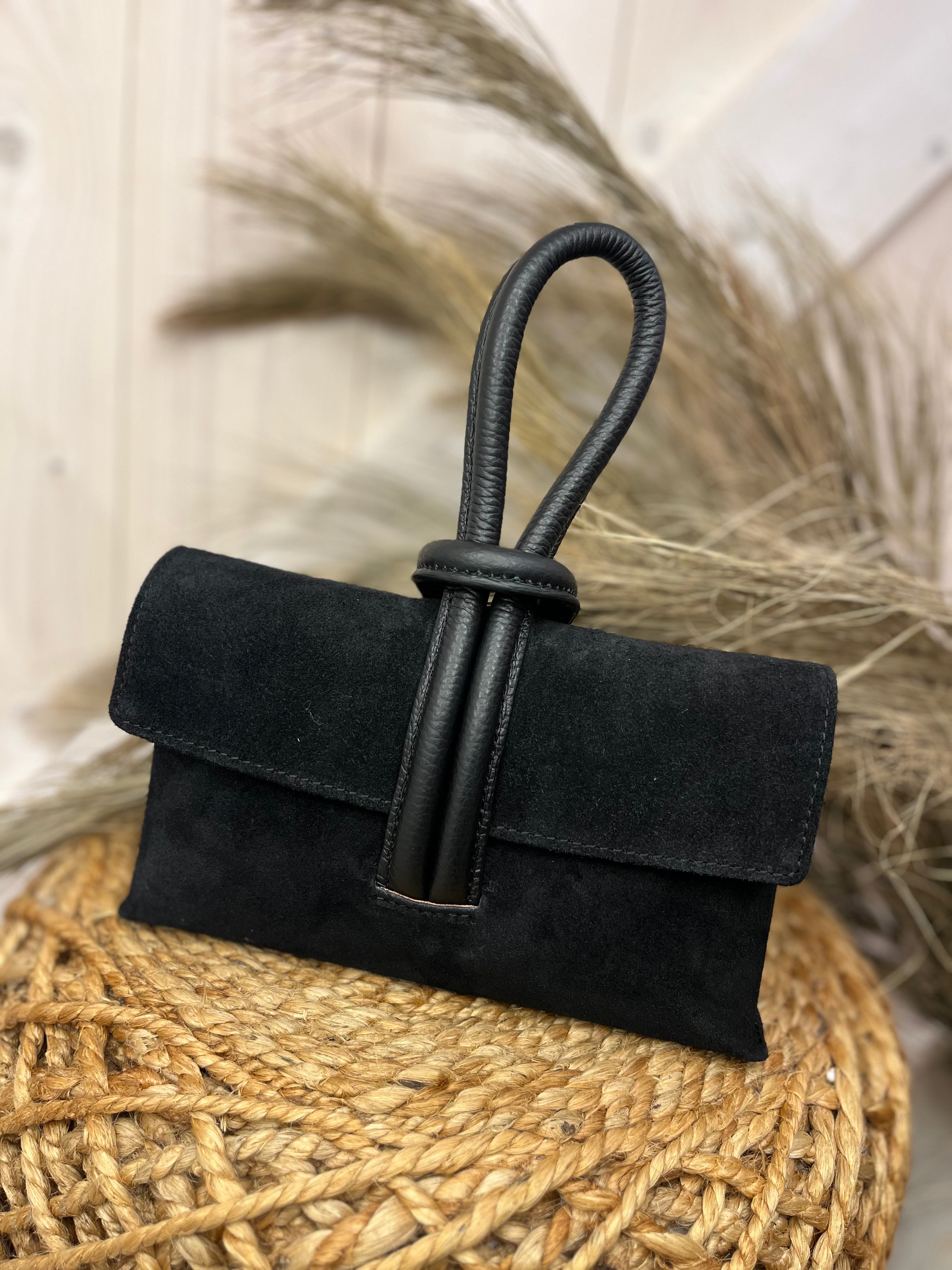 Lulu Loop Handle Leather Bag