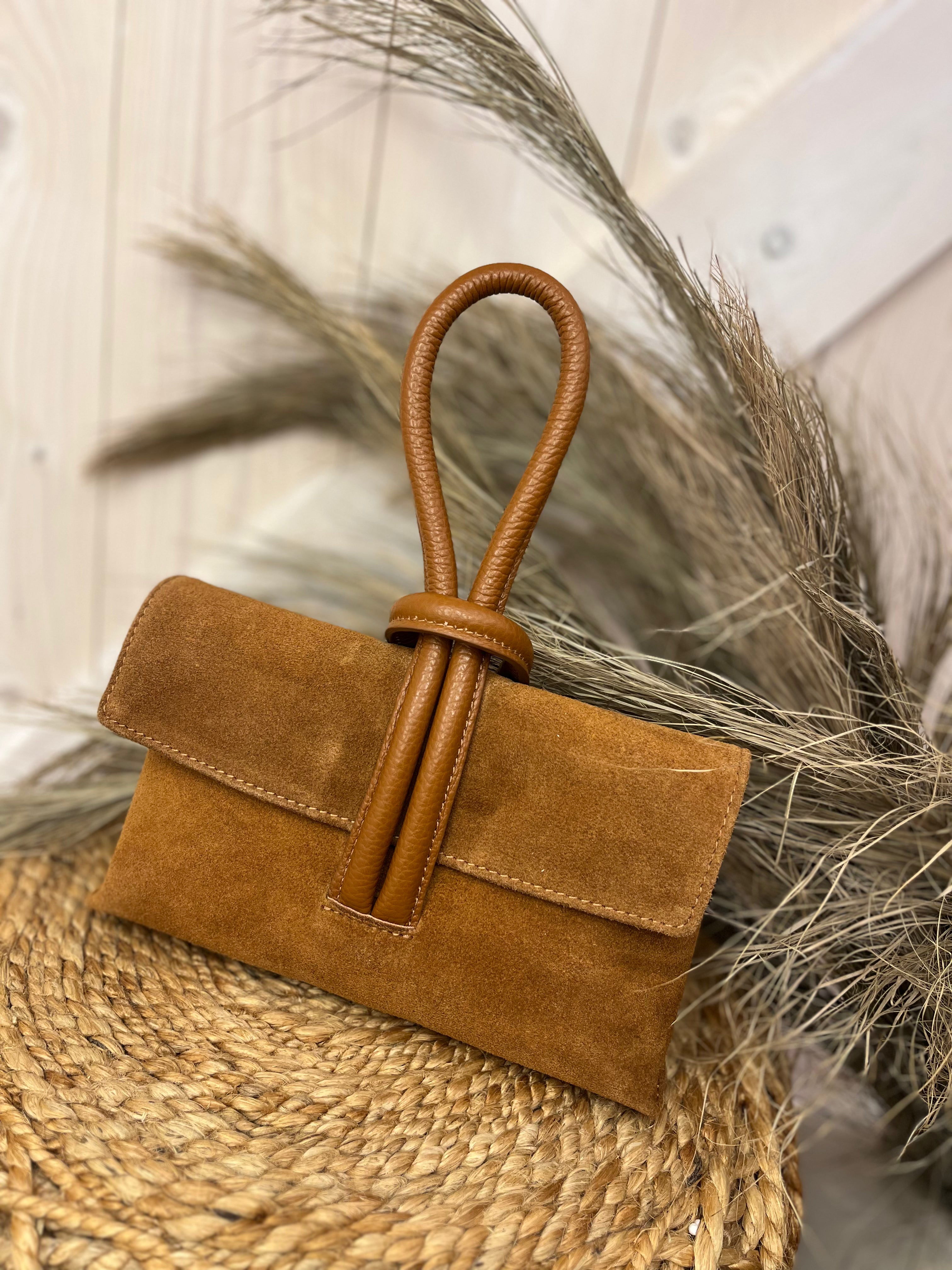 Lulu Loop Handle Leather Bag