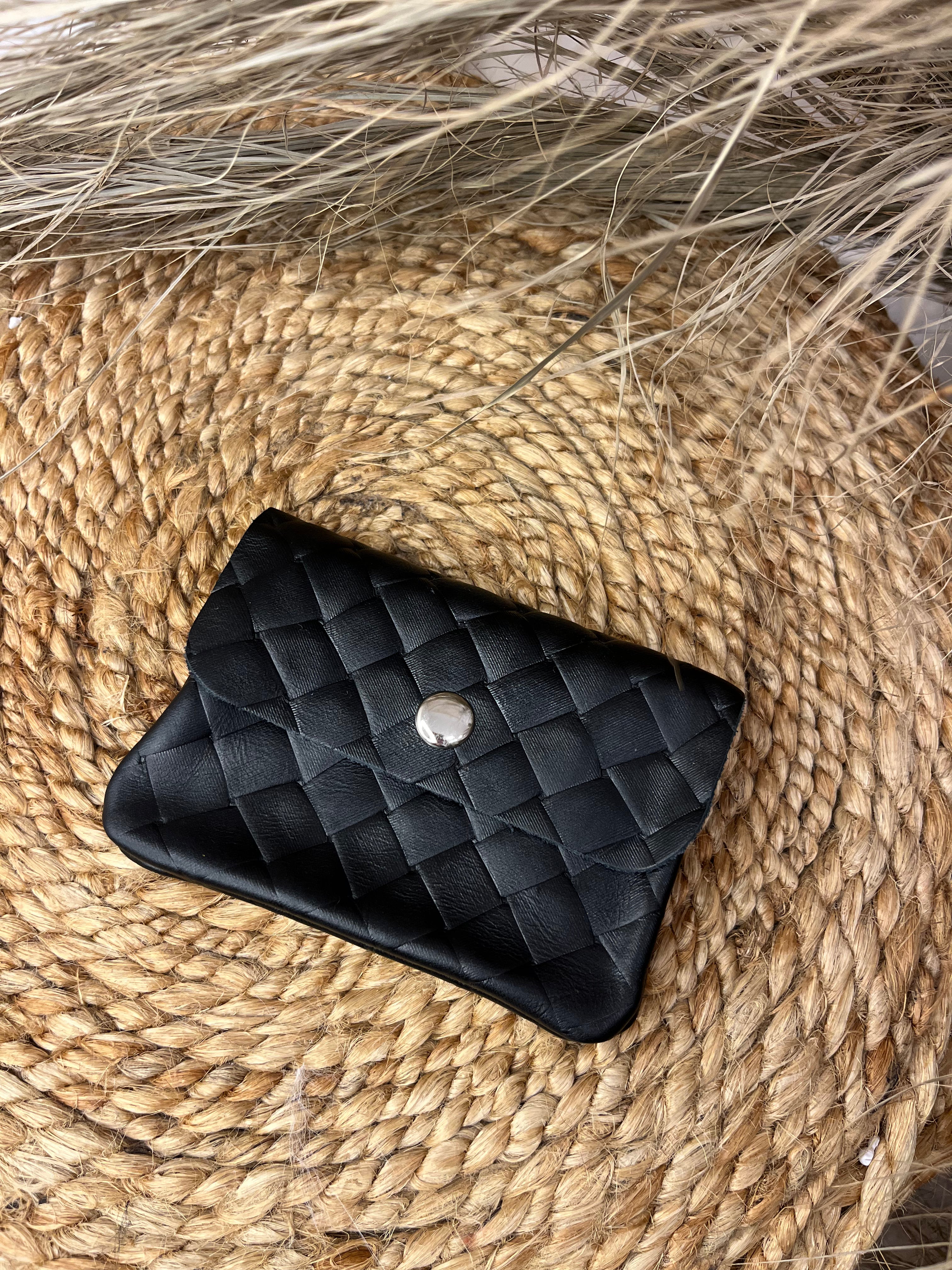 Woven Metallic Coin Purse