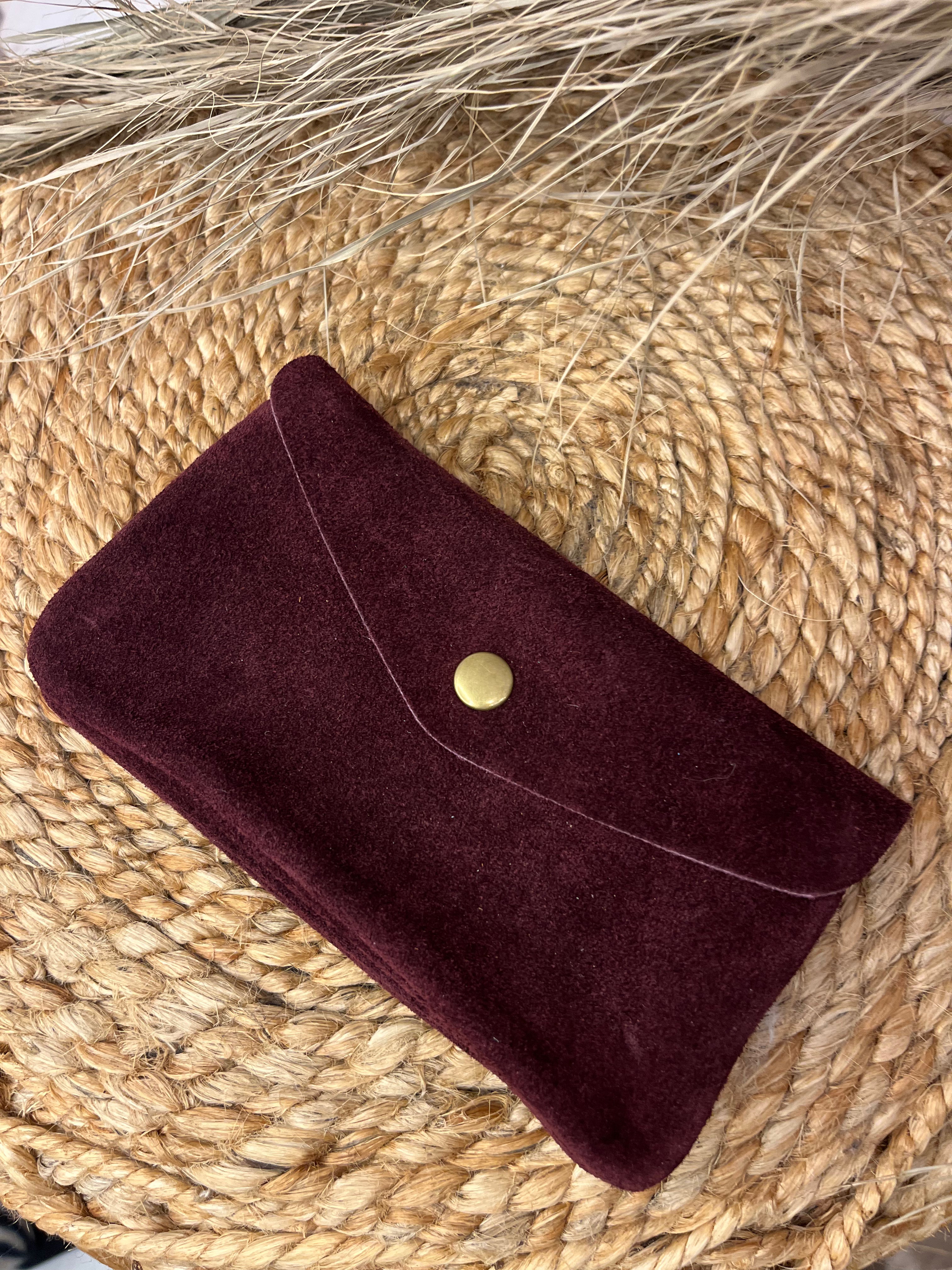 Suede Large Purse