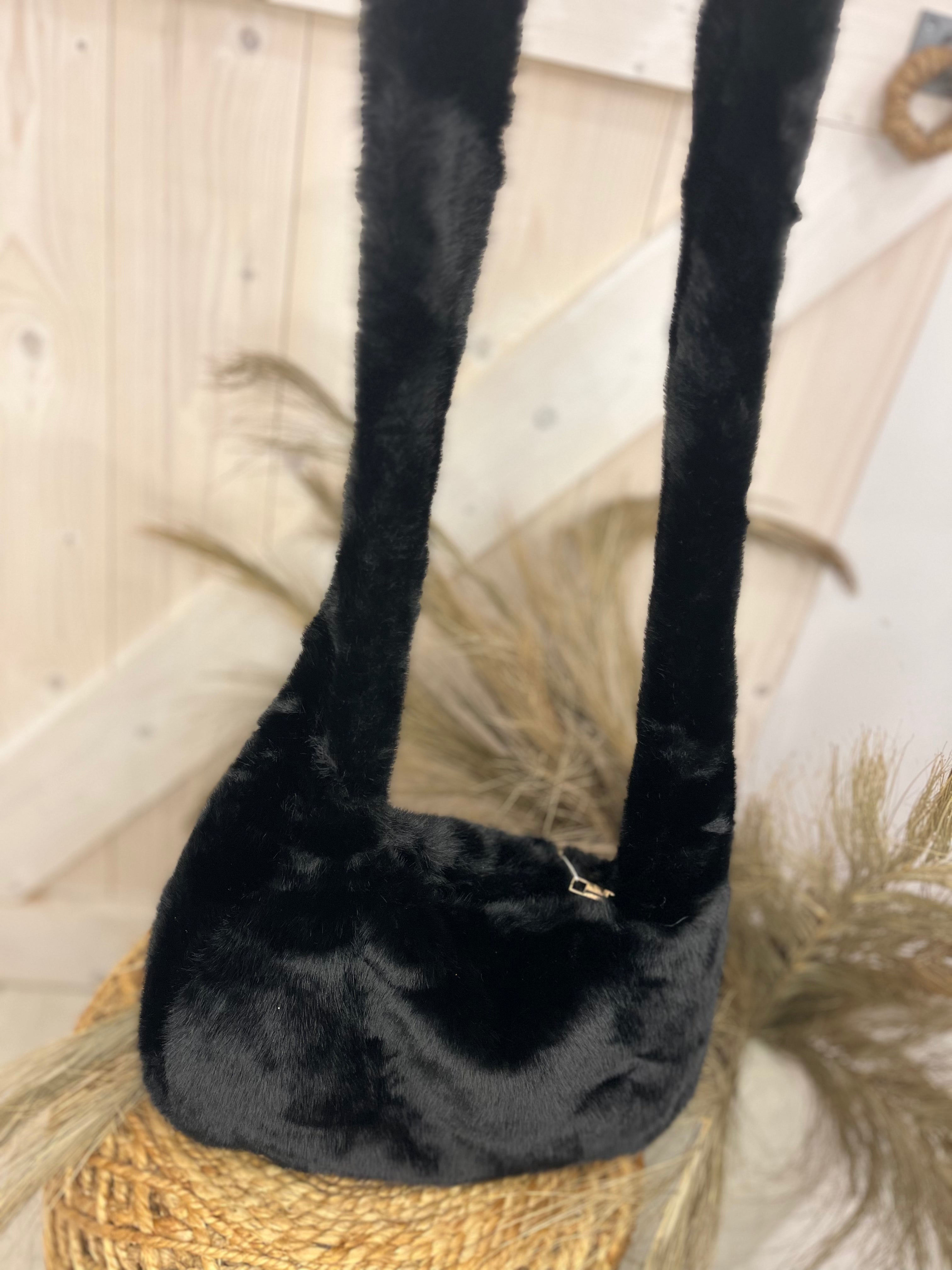 Faux Fur Crossbody Bag