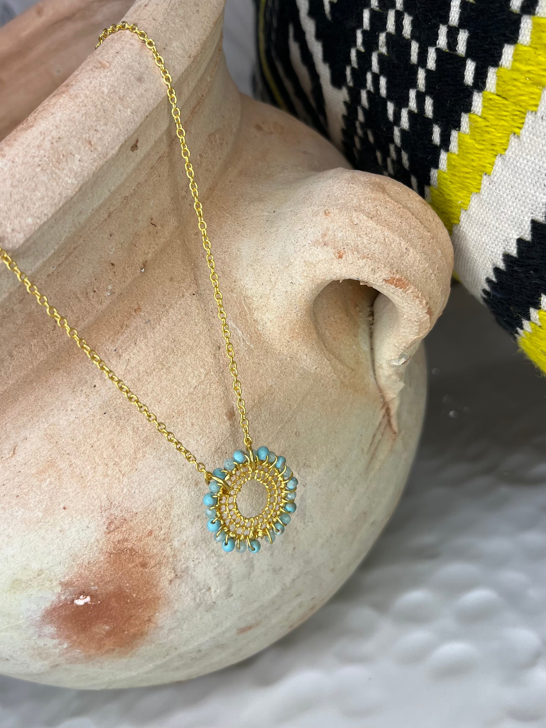 Nelly Necklace Aqua