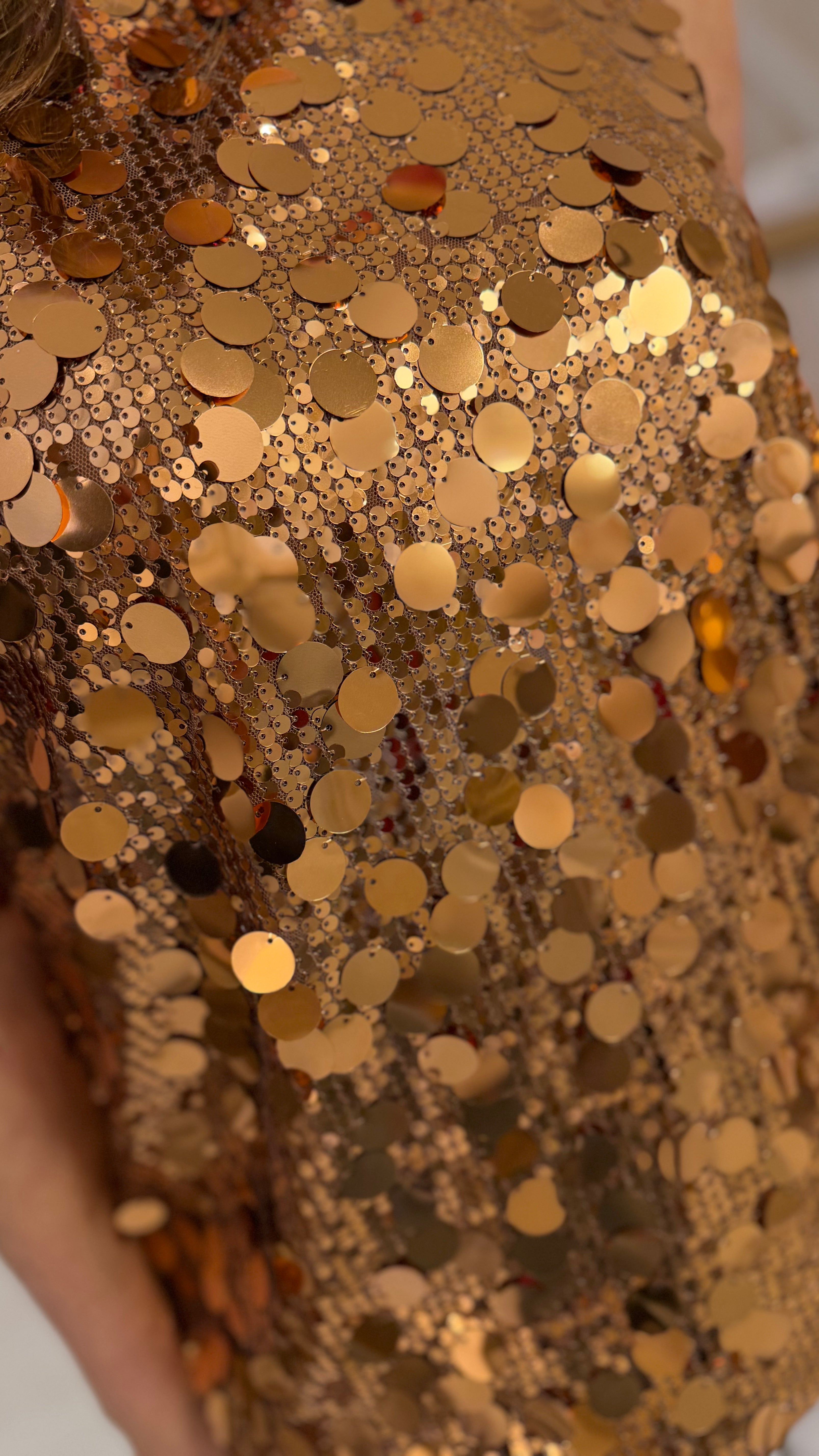 Patsy Sequin High Neck Top