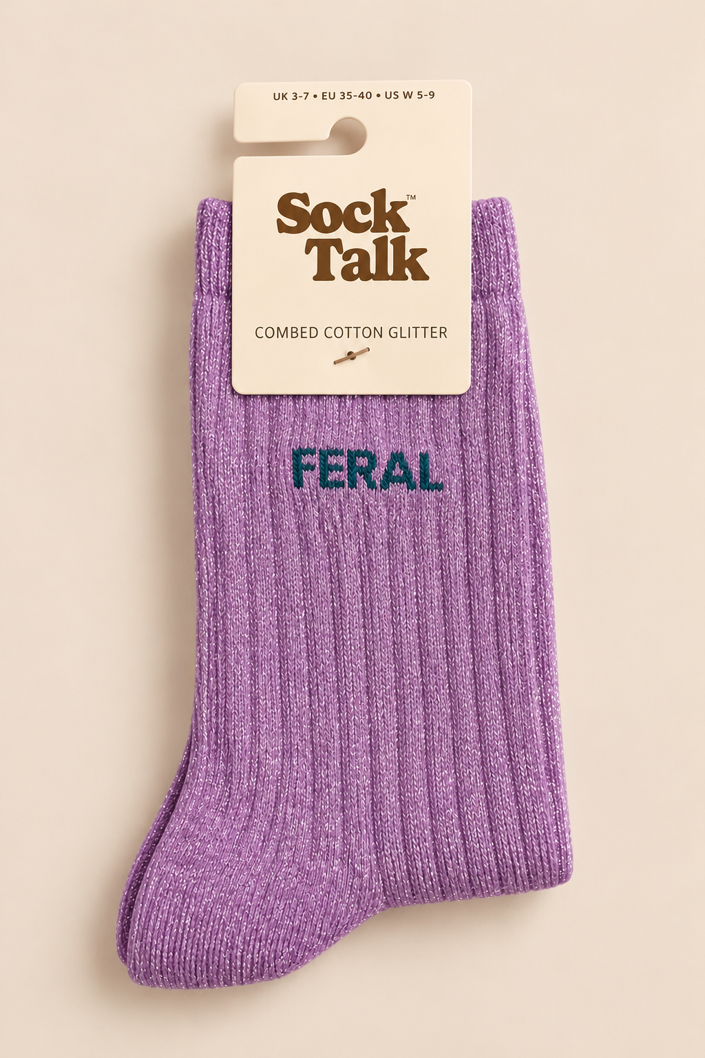 Feral Cotton Glitter Socks