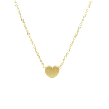 Matte Heart Necklace