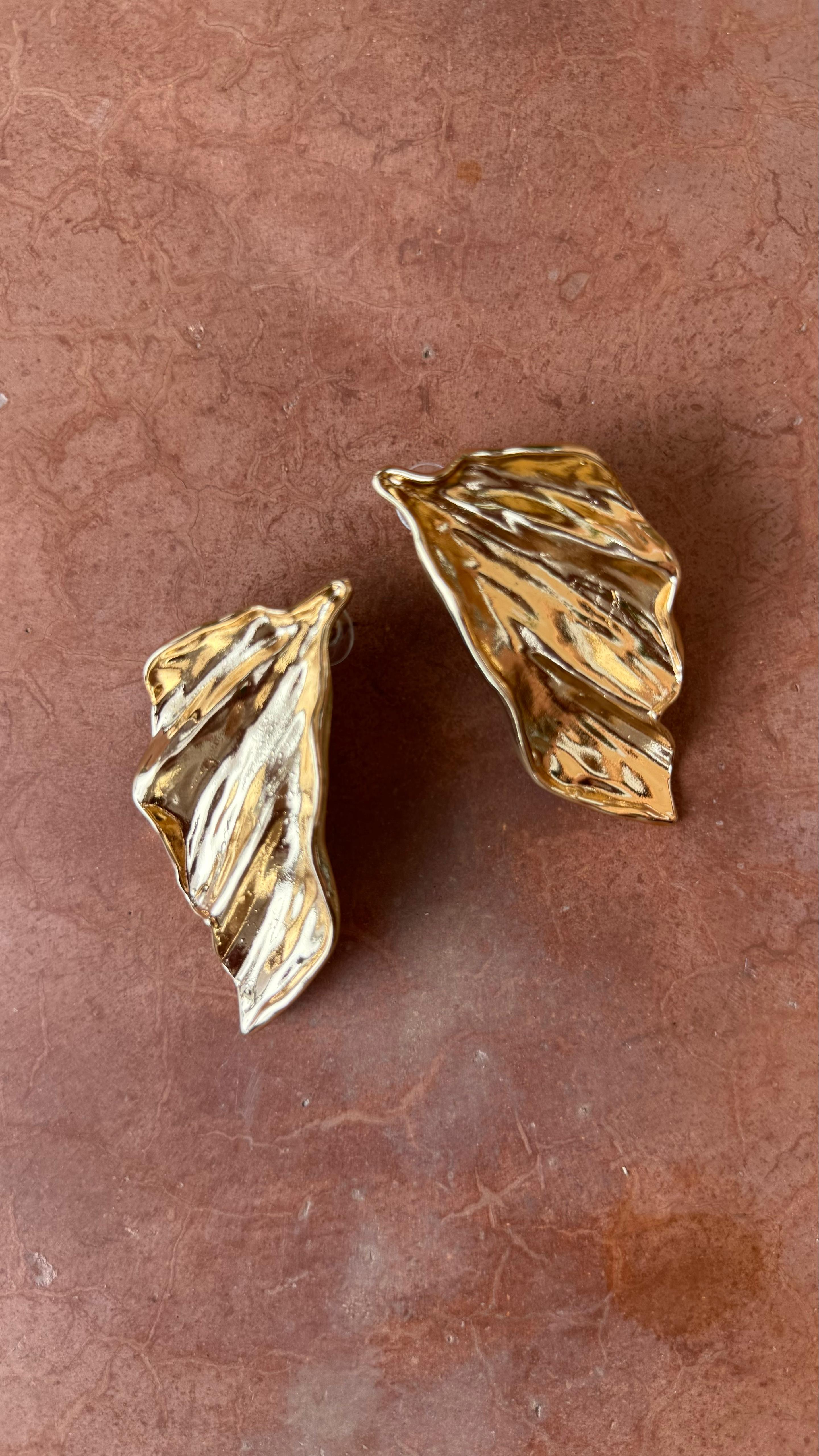 Oversized Leaf Earrings