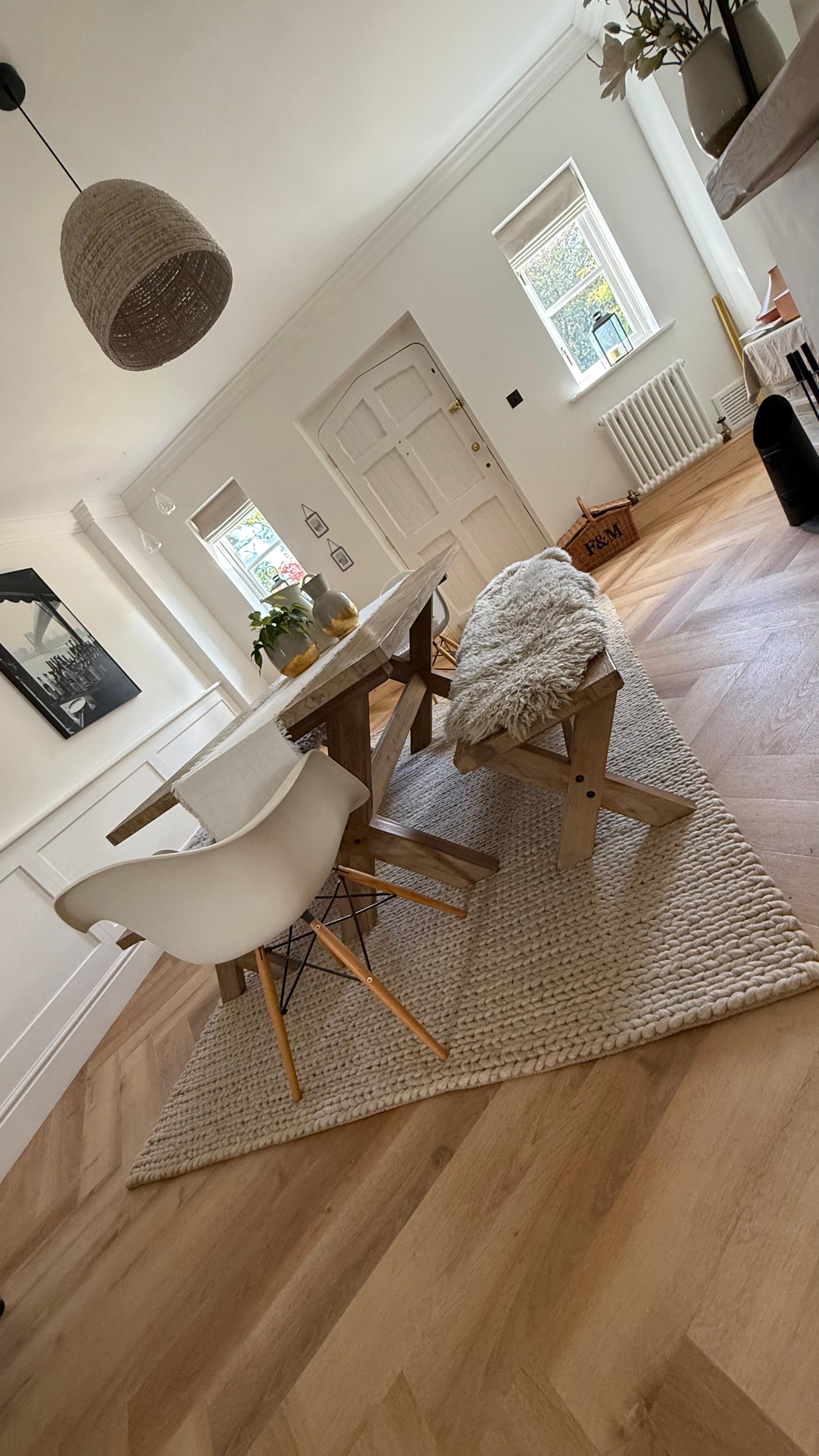 Hand Woven Braided Wool Rug