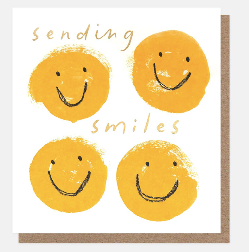 SENDING SMILES YELLOW SMILEY FACE