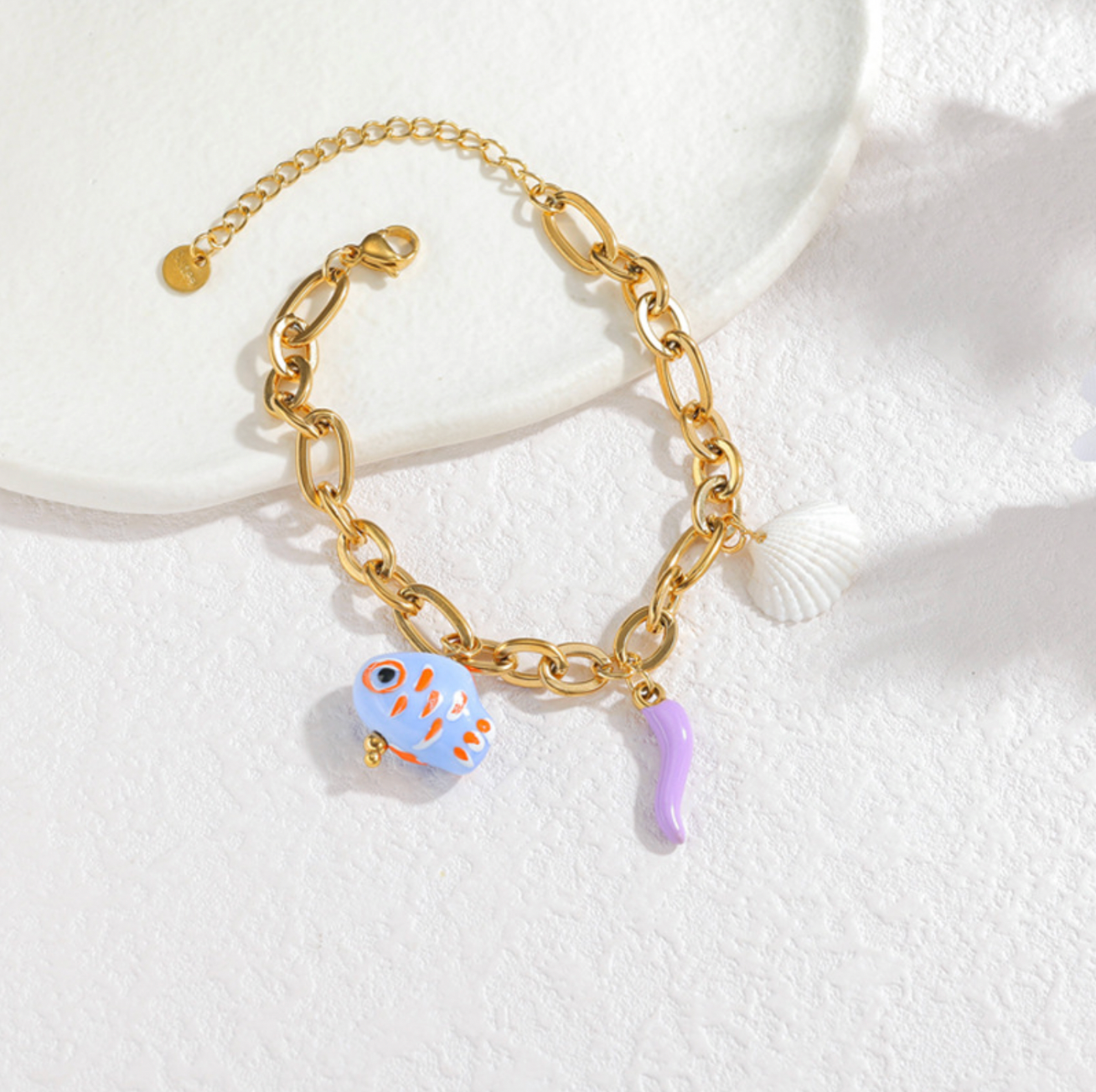 Coastal charm bracelet