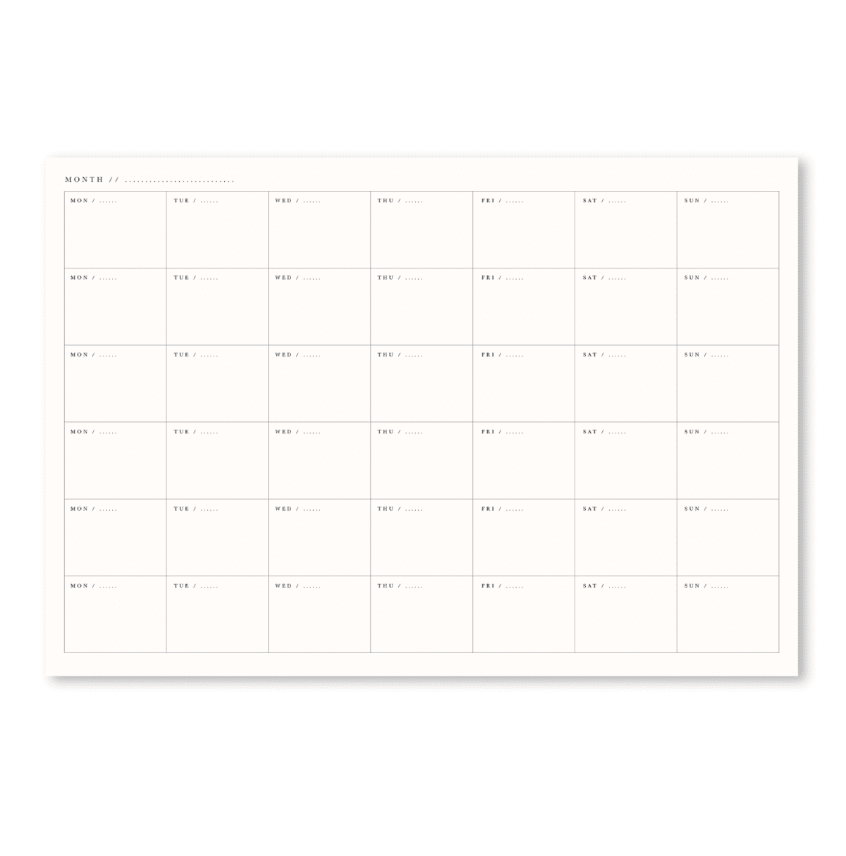 A5 LAY FLAT ANY DATE WEEKLY PLANNER IN SHELL