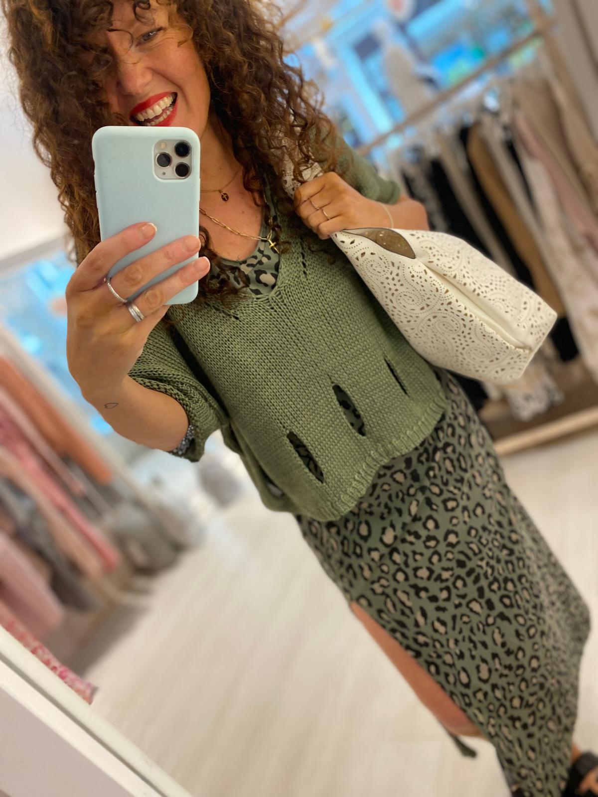 Carmen Crochet V-Neck