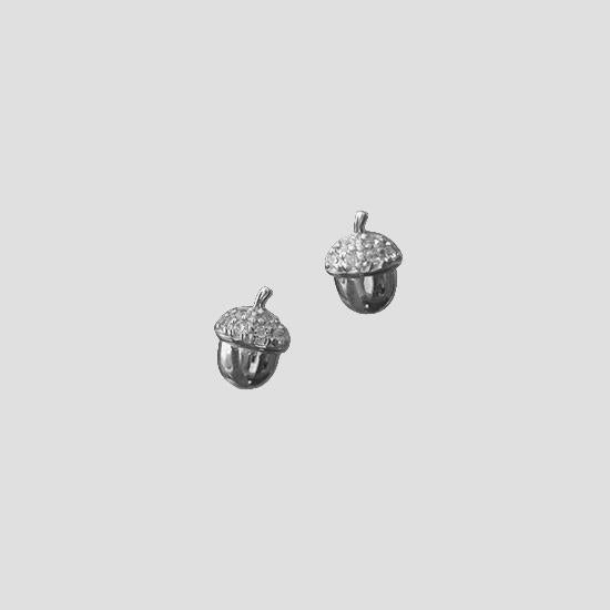 Acorn Stud Earring - Silver