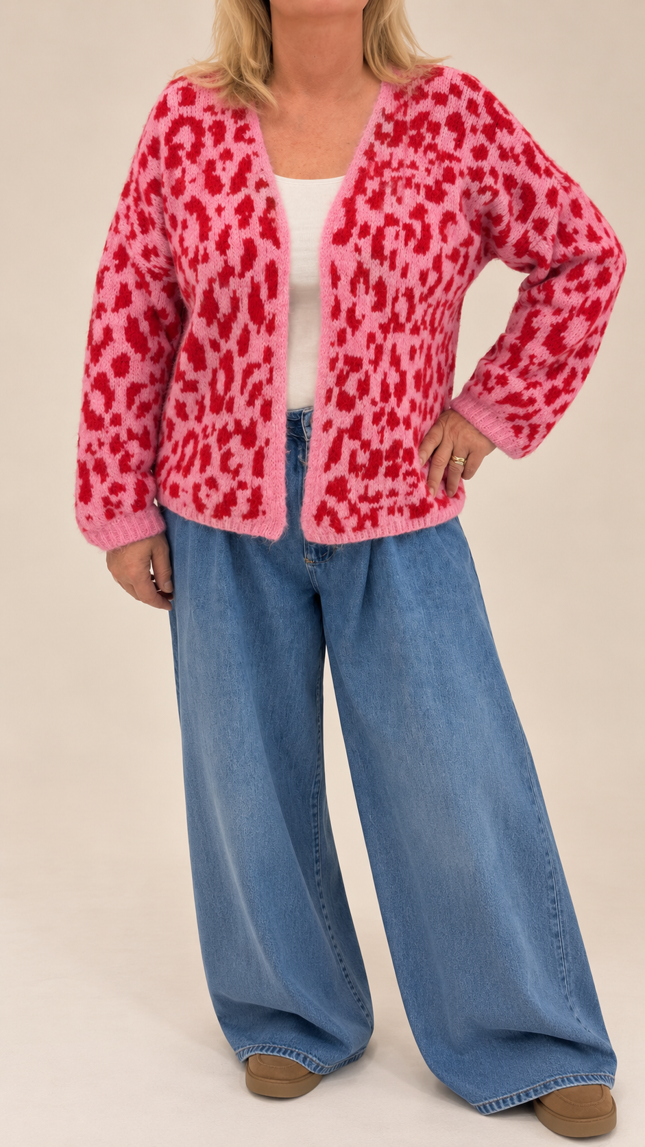 Eden Leopard Open Cardi