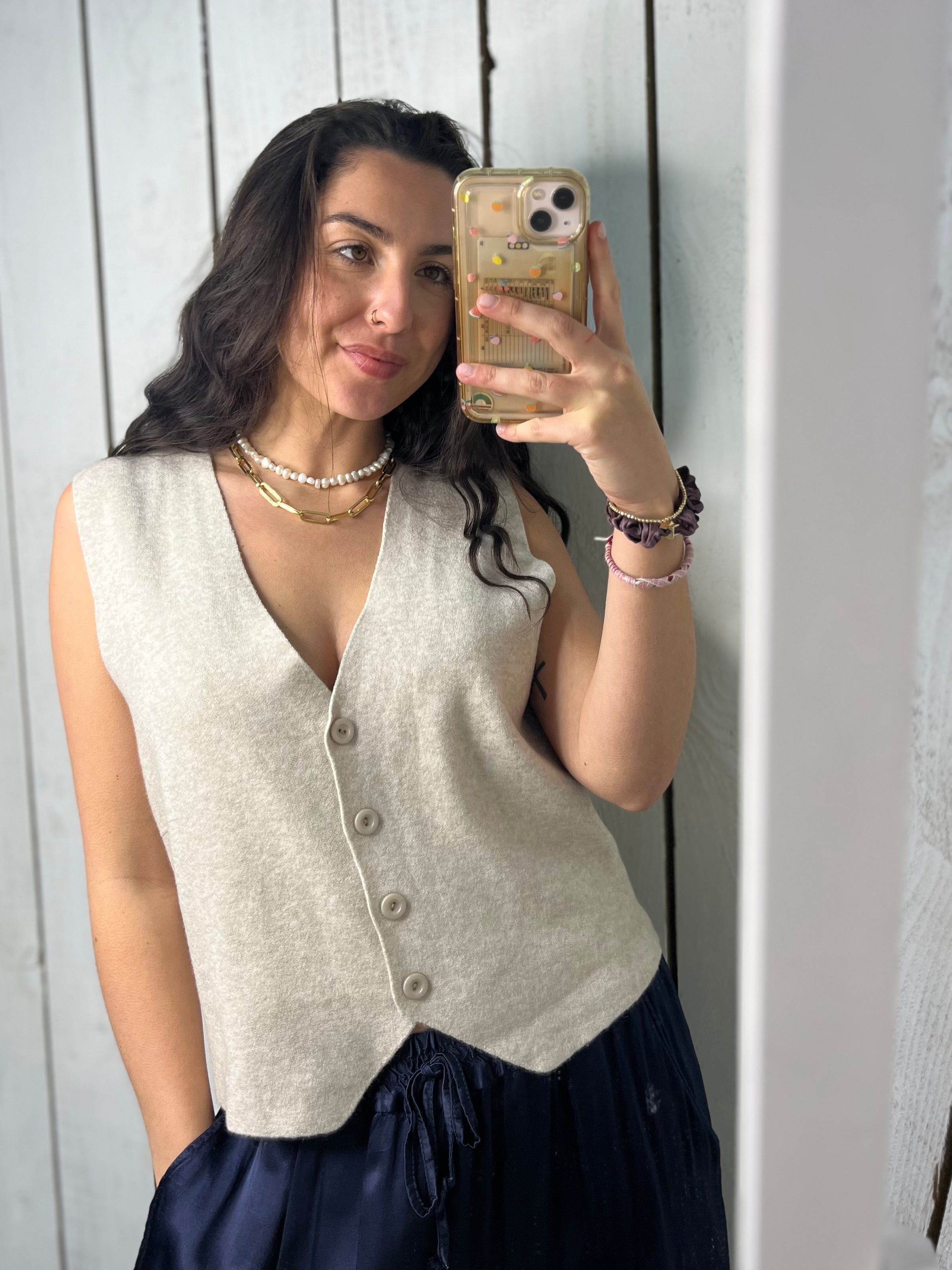 Bridie Buttoned Waistcoat