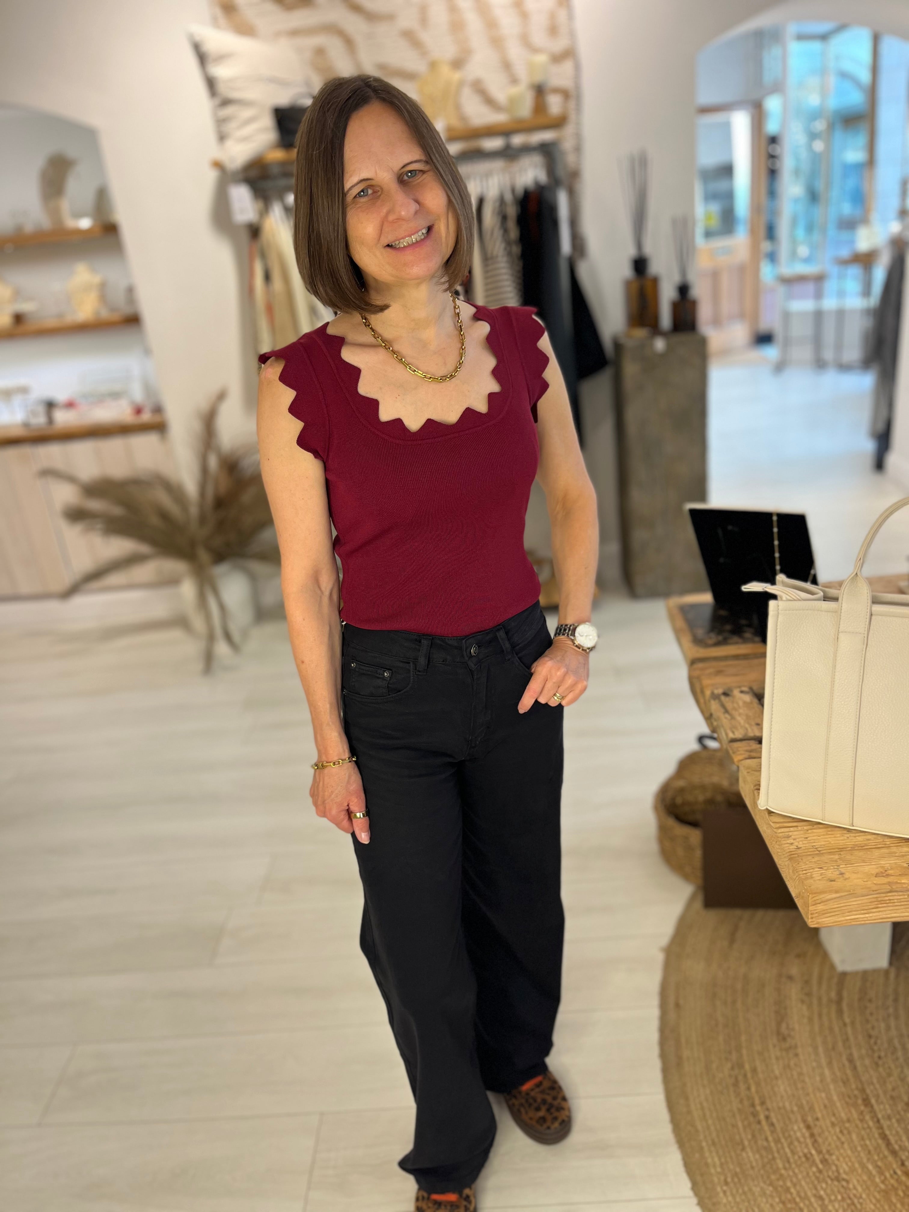 Milly Wide Leg Black Jeans