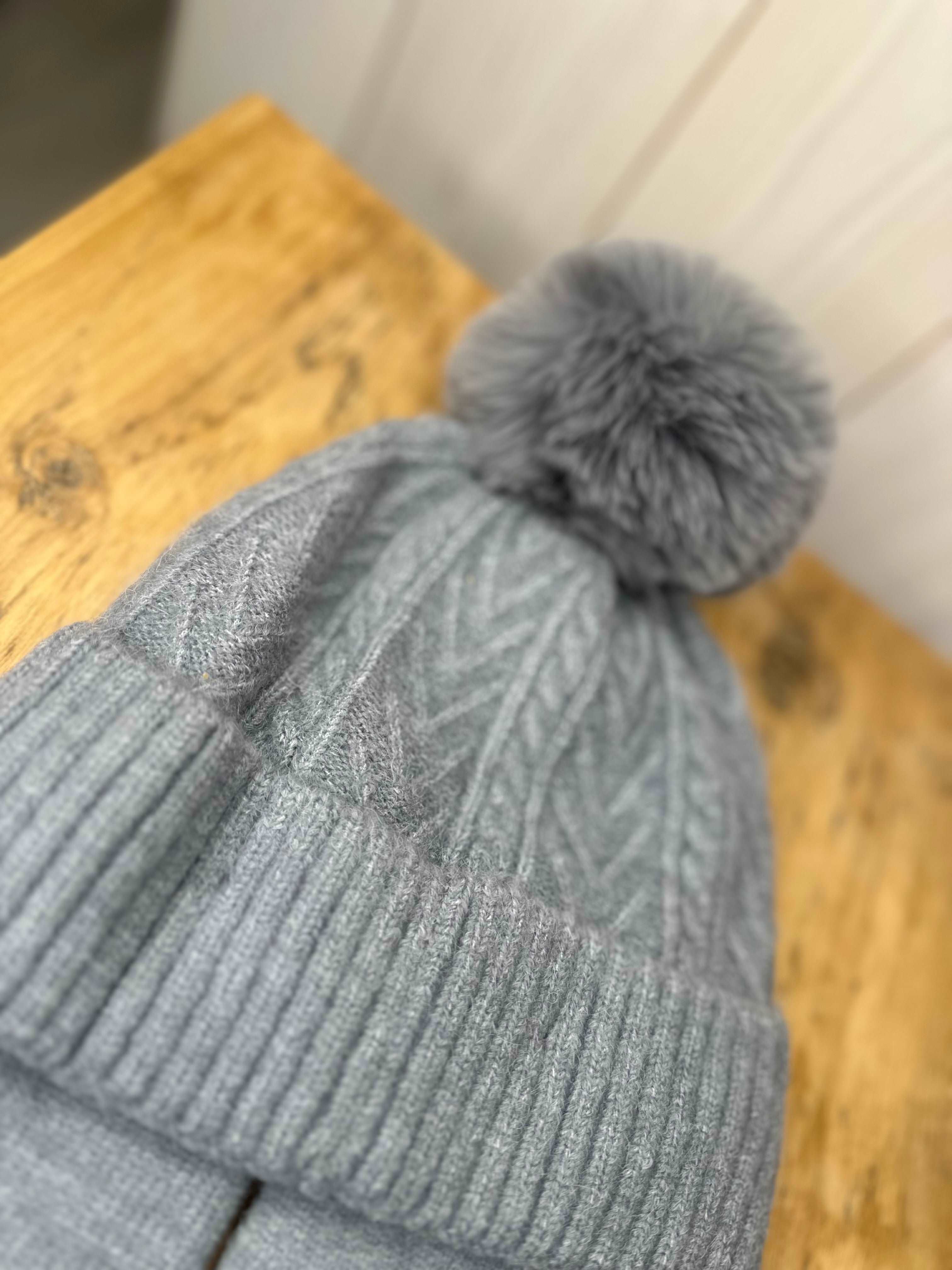 Cashmere blend hat & mittens