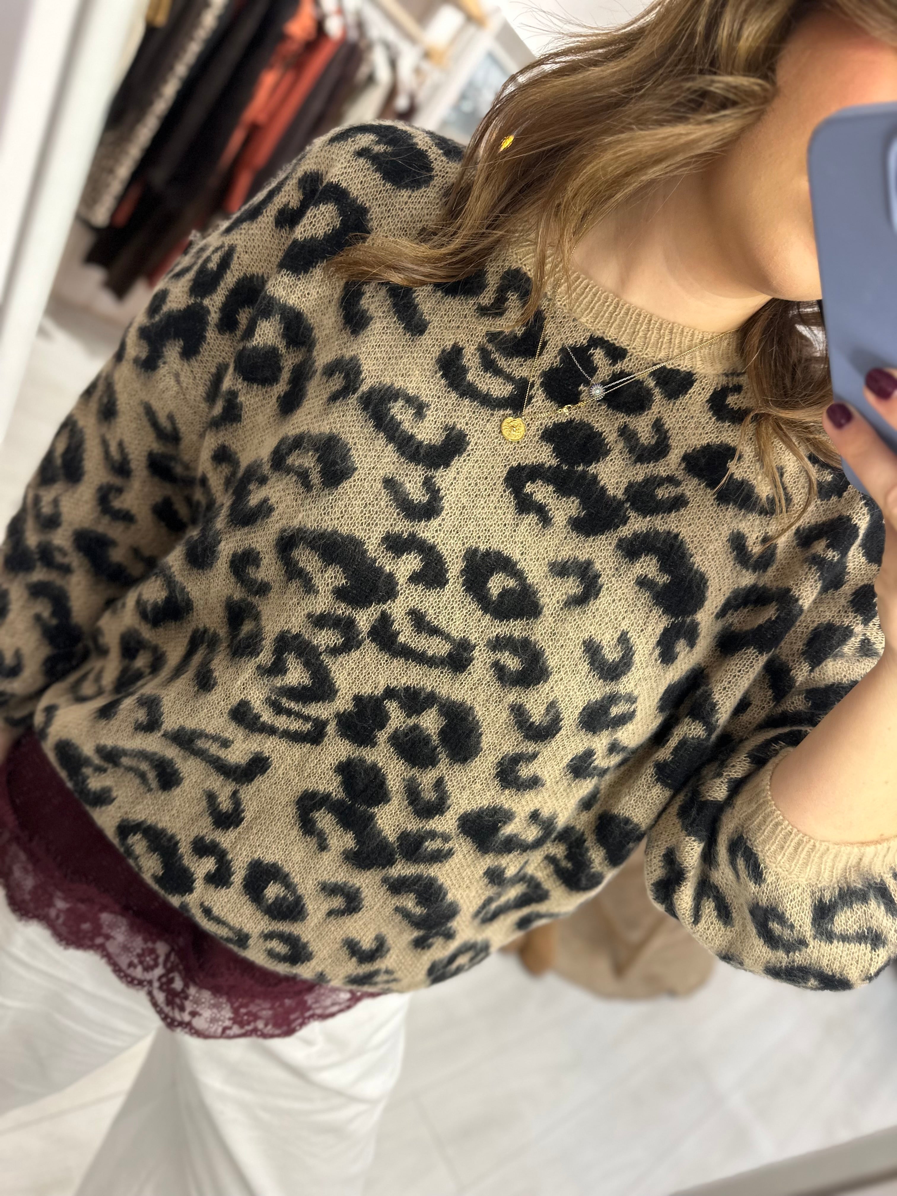 Leonie Leopard Jumper