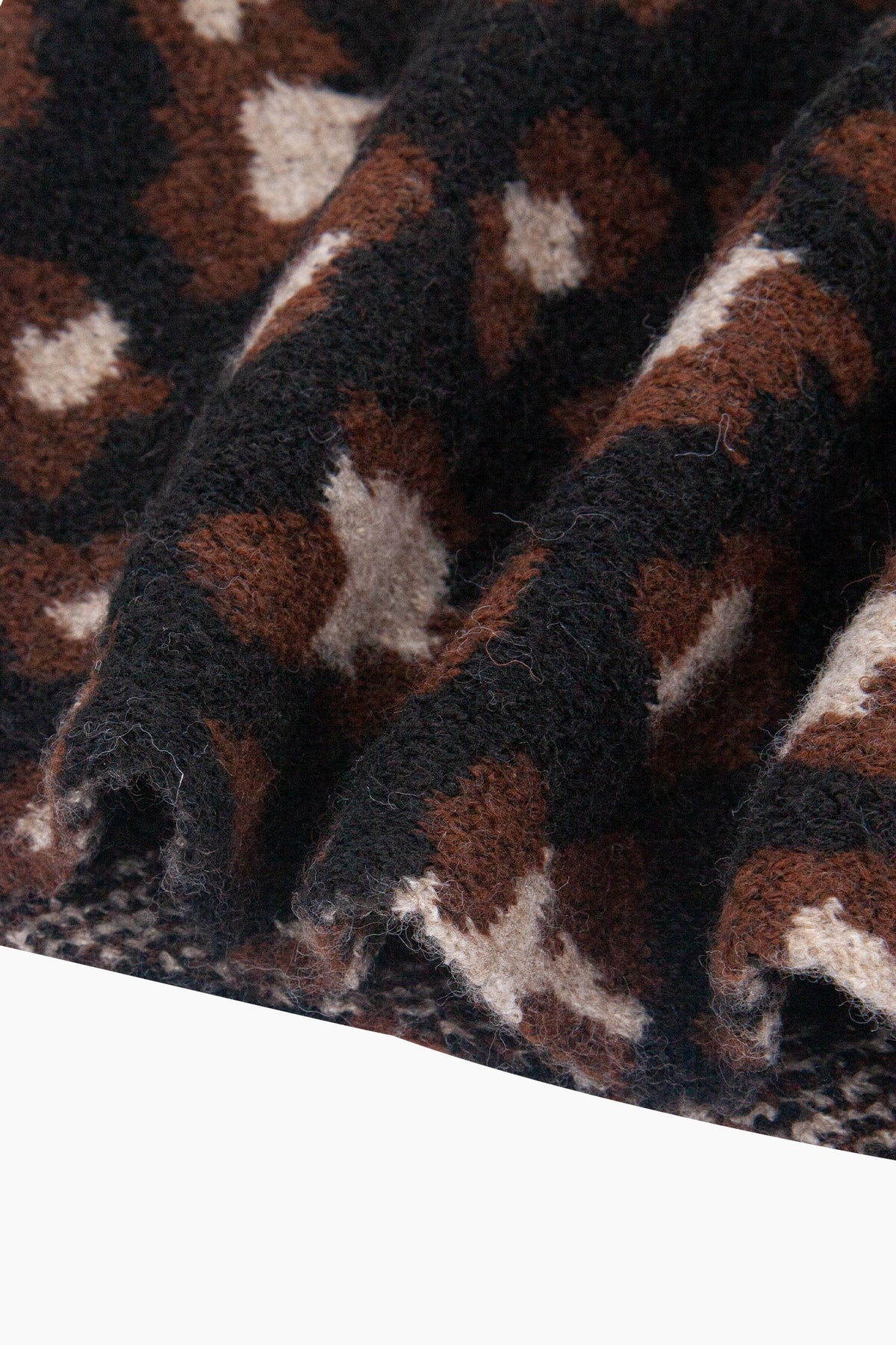 Leopard Print Triangle Scarf