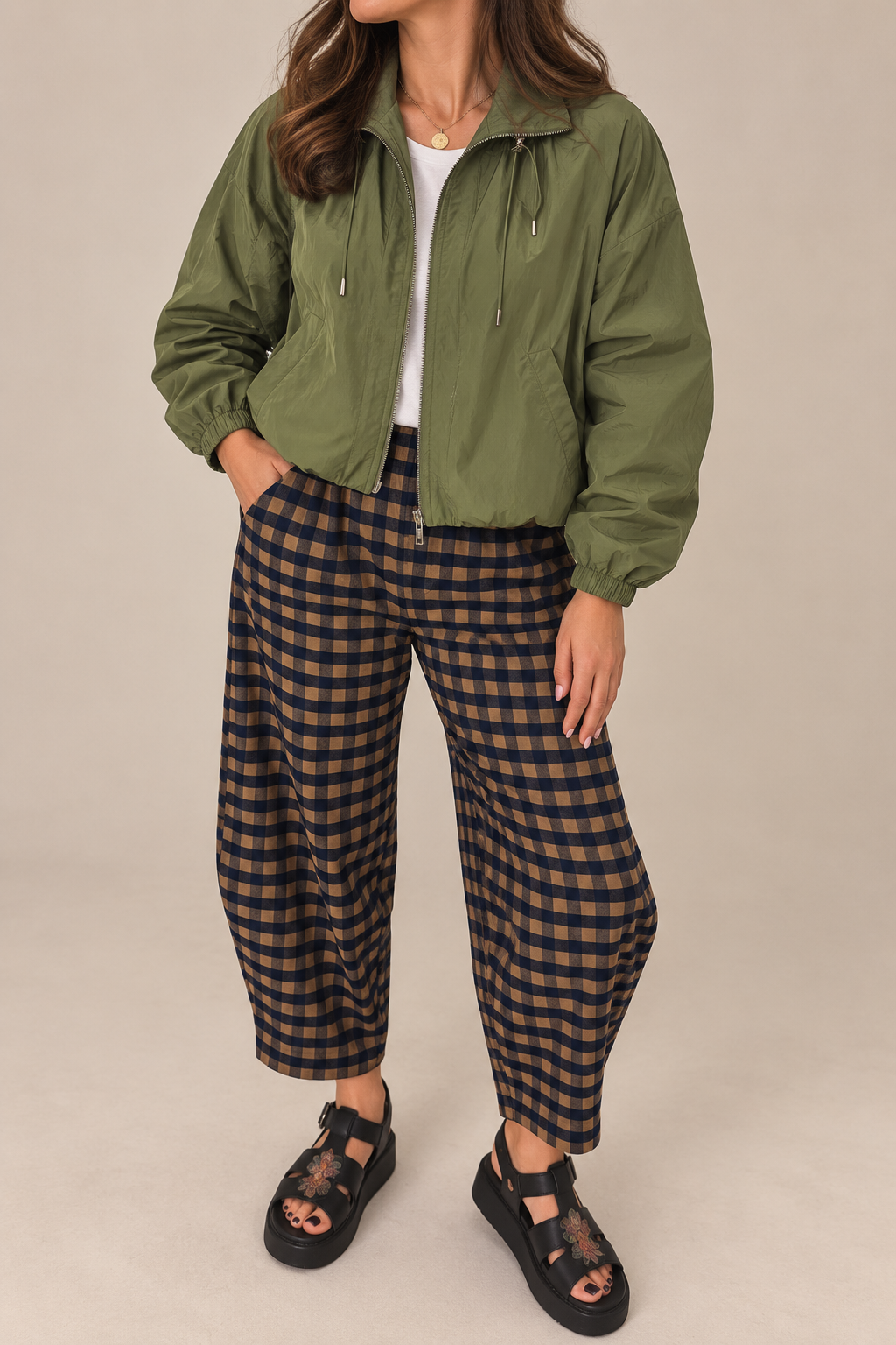 Reign Funnel Bomber Jacket