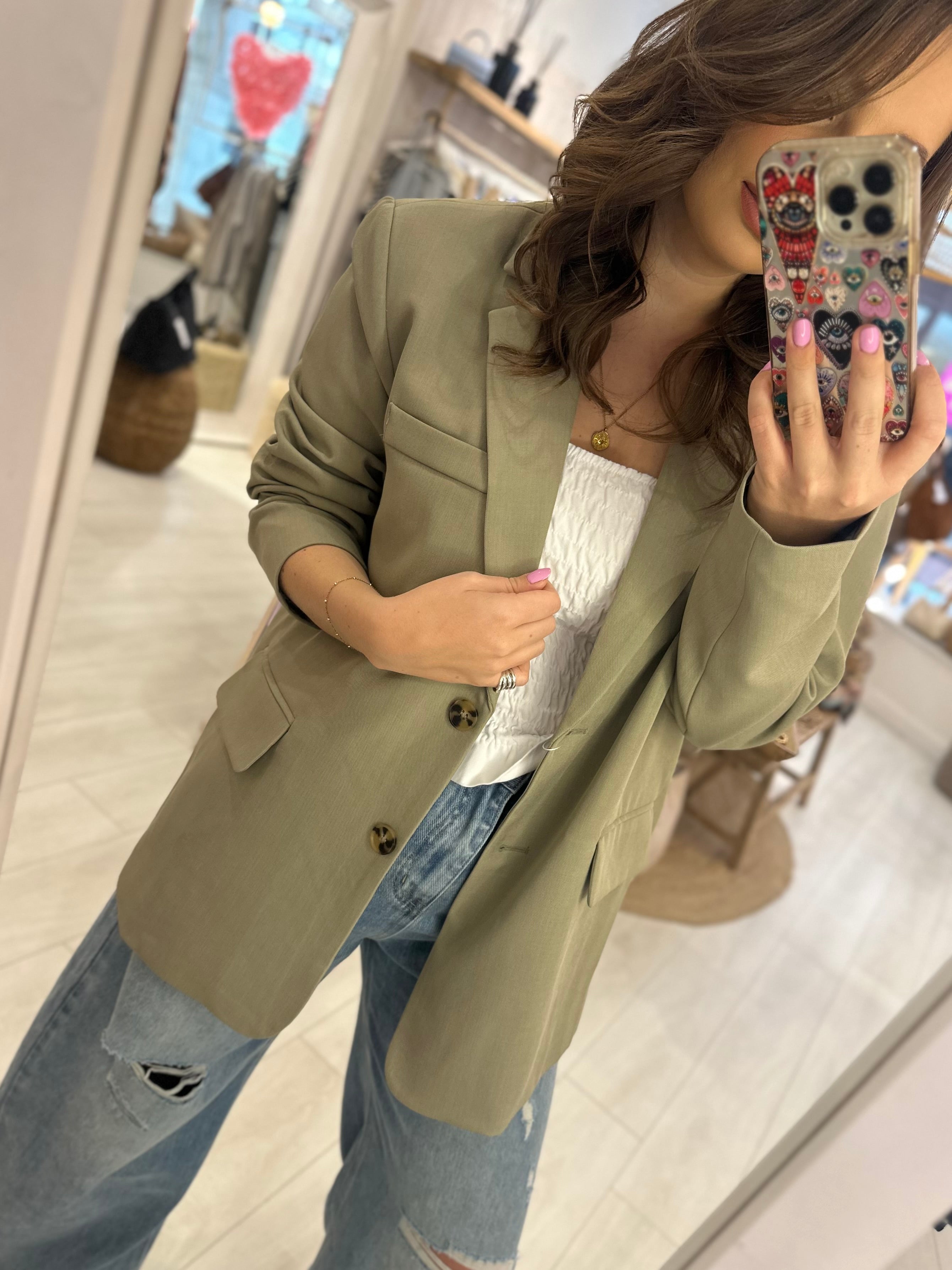 Lizzie Open Back Blazer