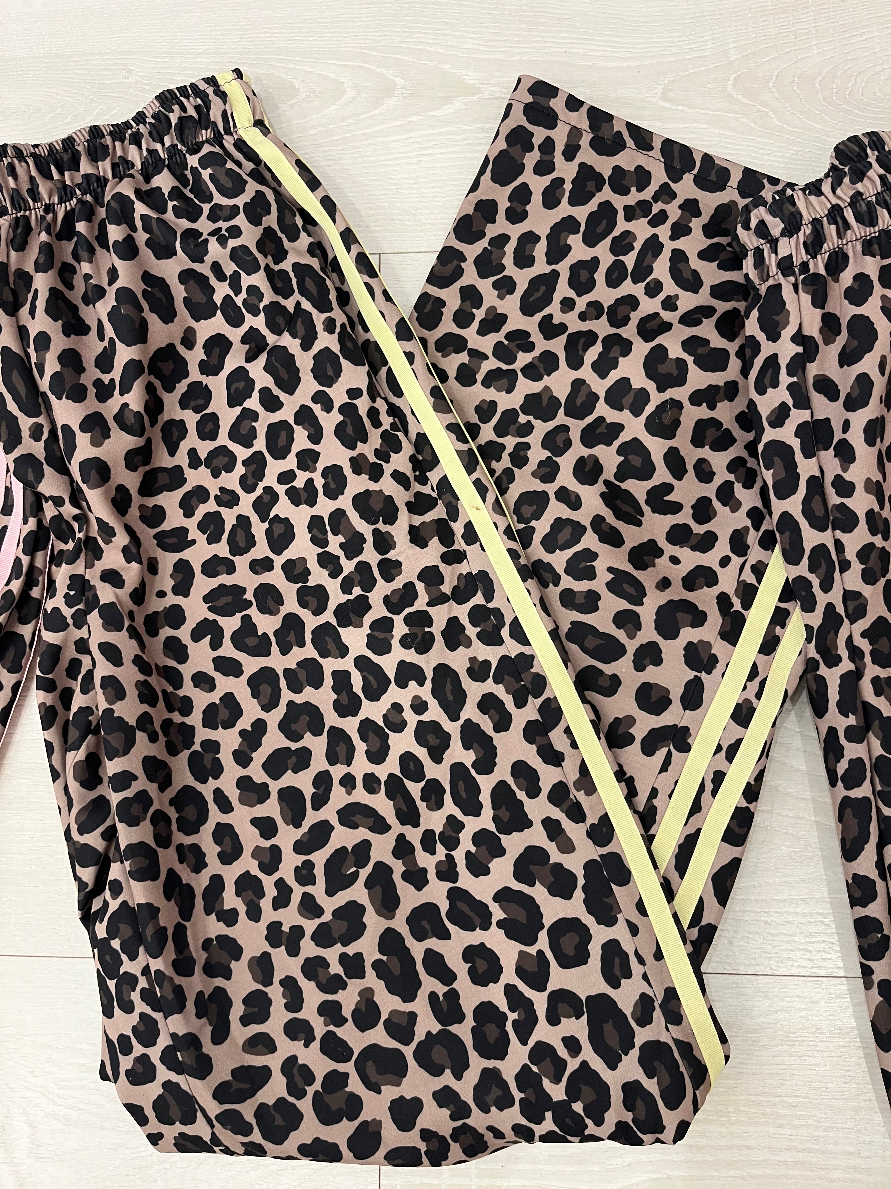 Lovie Leopard Side Stripe Jogger