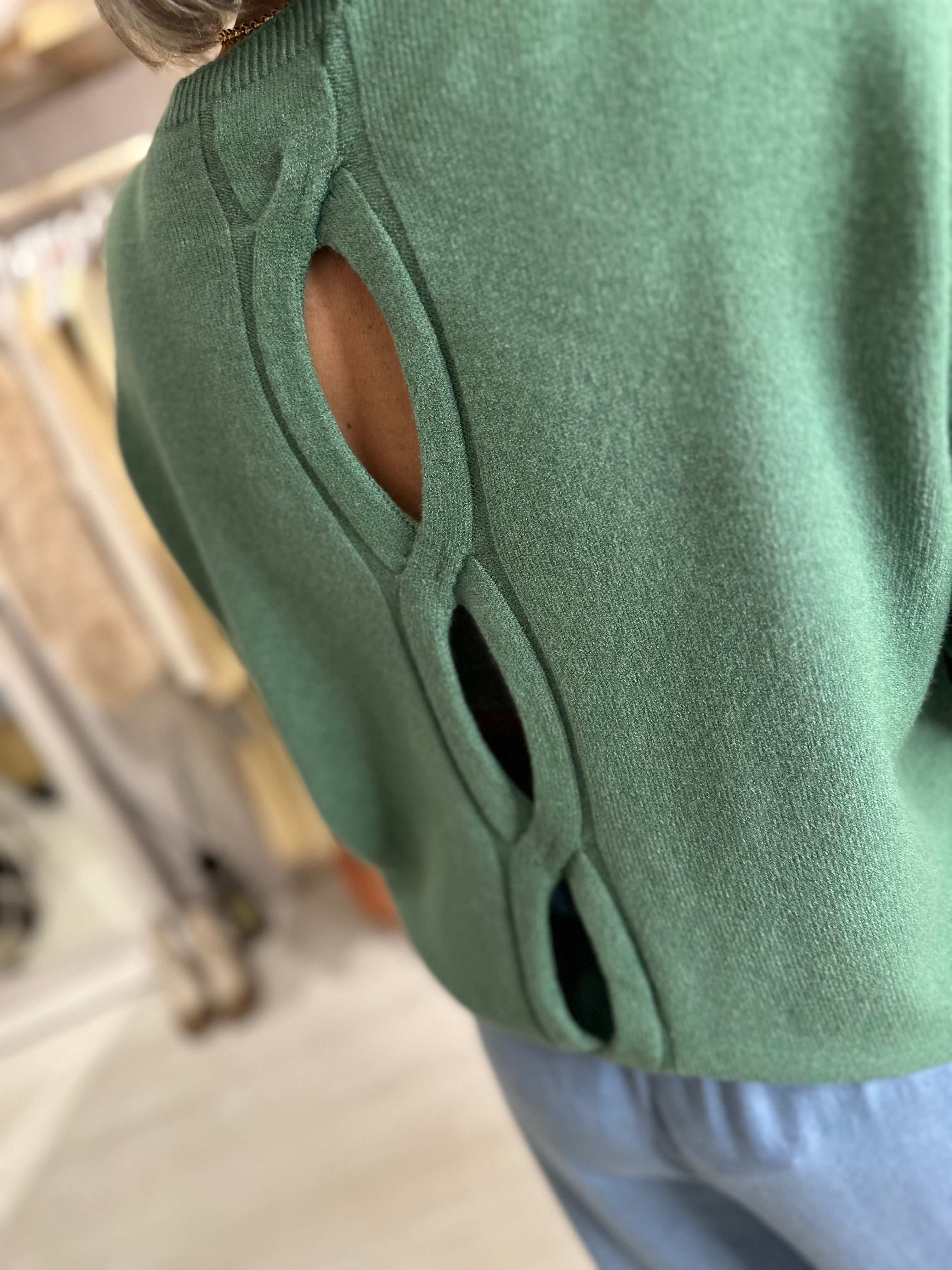 Luxe Open Back Detail Knit