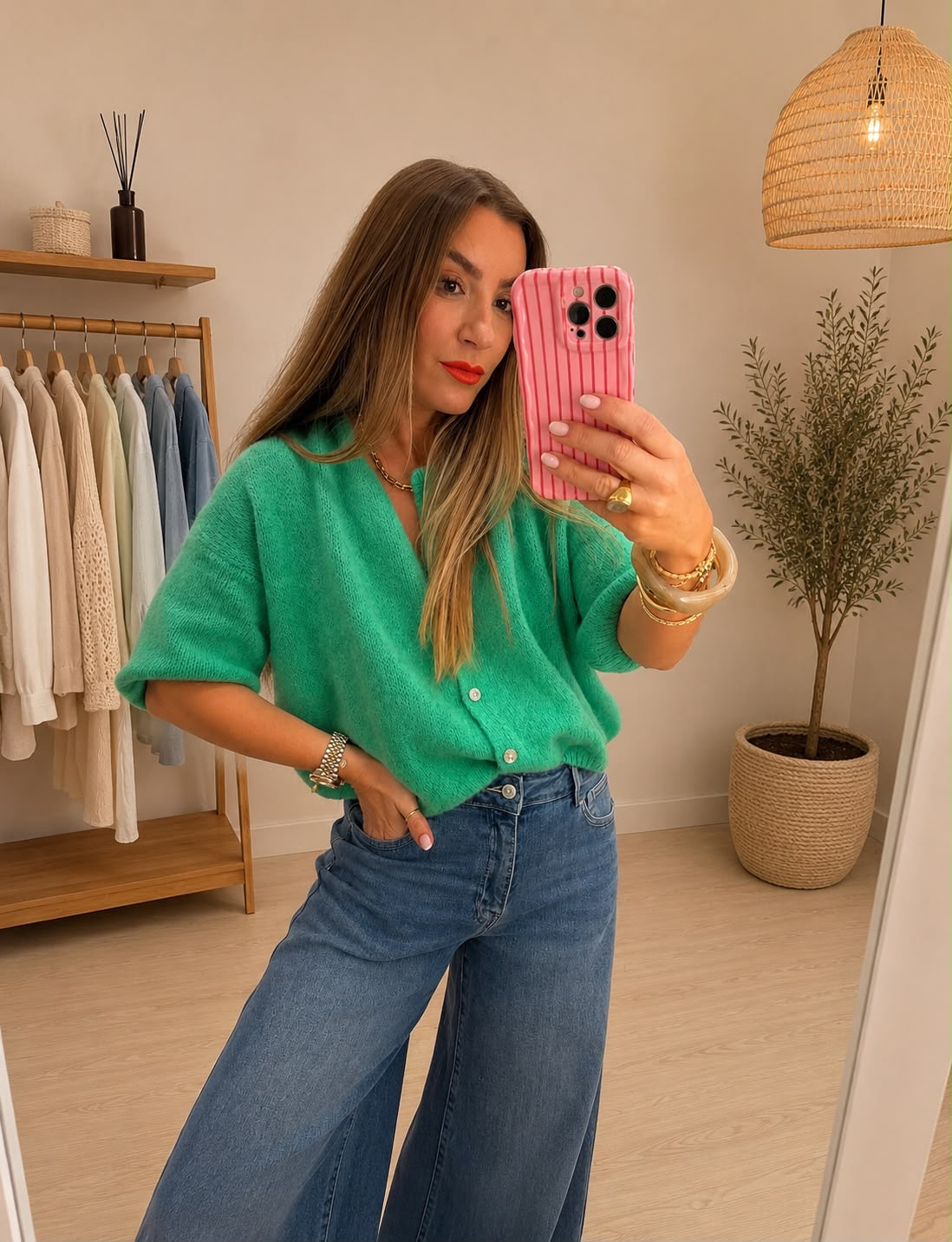 Maddie Mohair Short Sleeved Cardigan