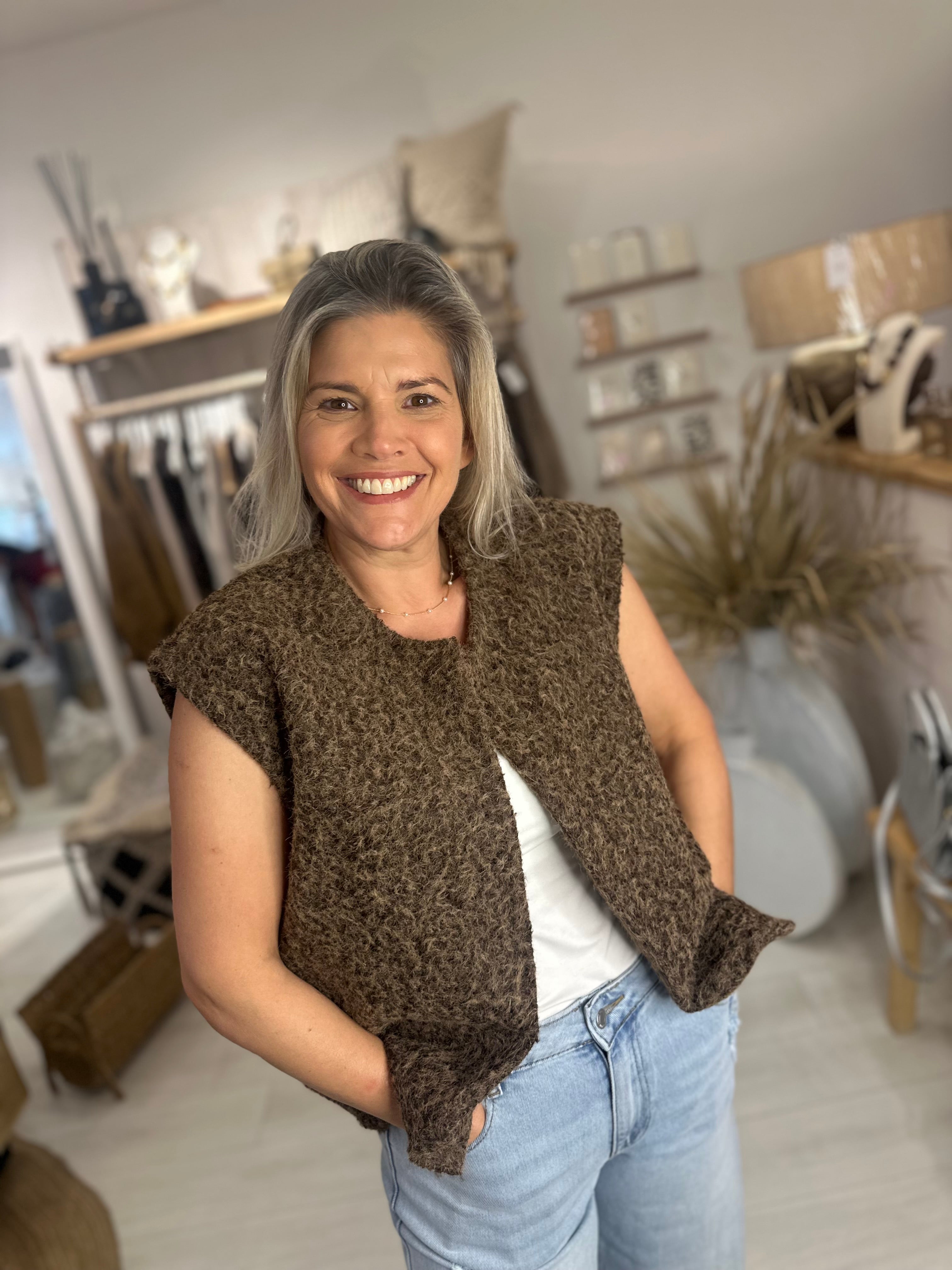 Lorie Fuzzy Waistcoat