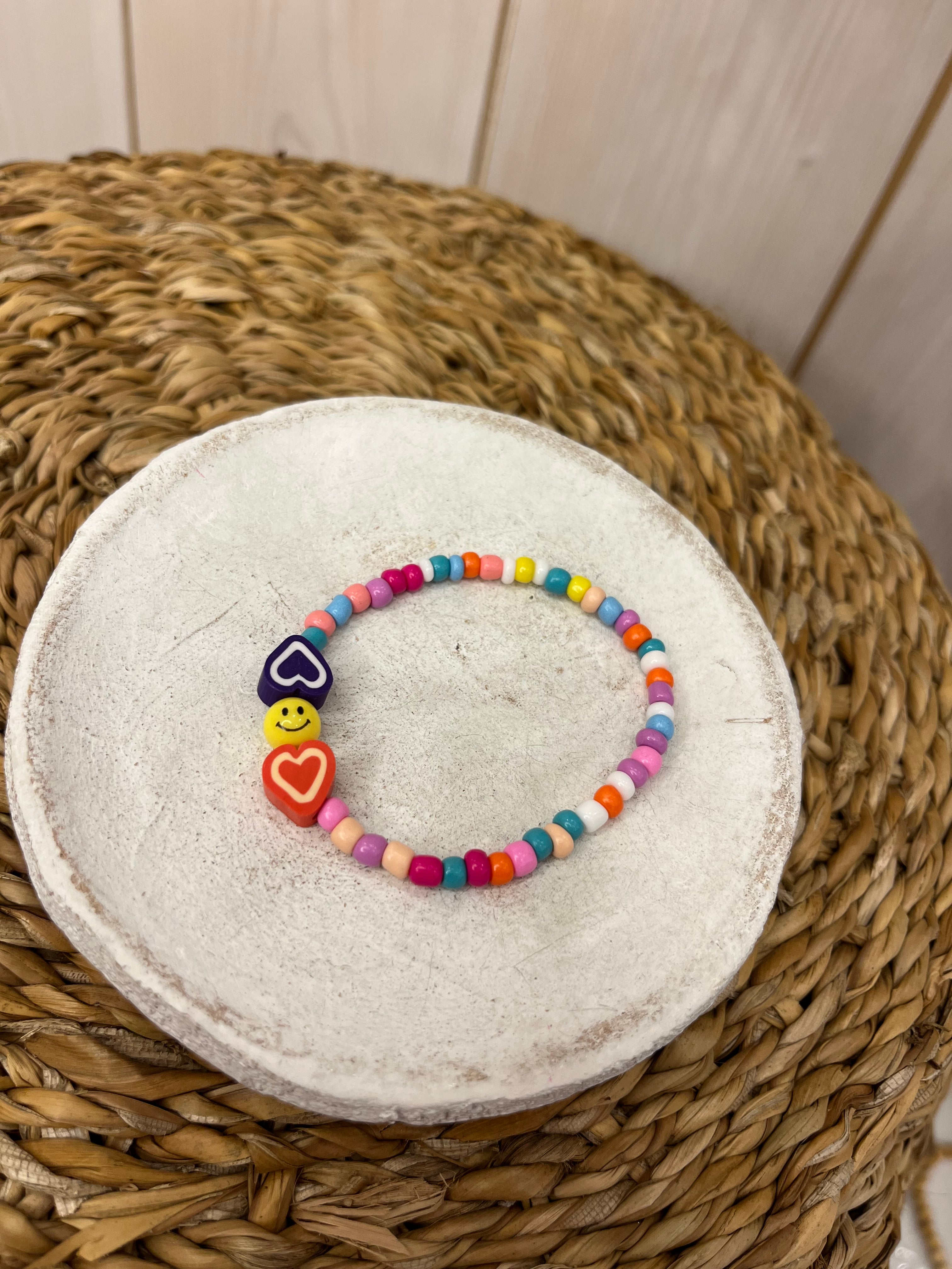 Happy Beaded Bracelet