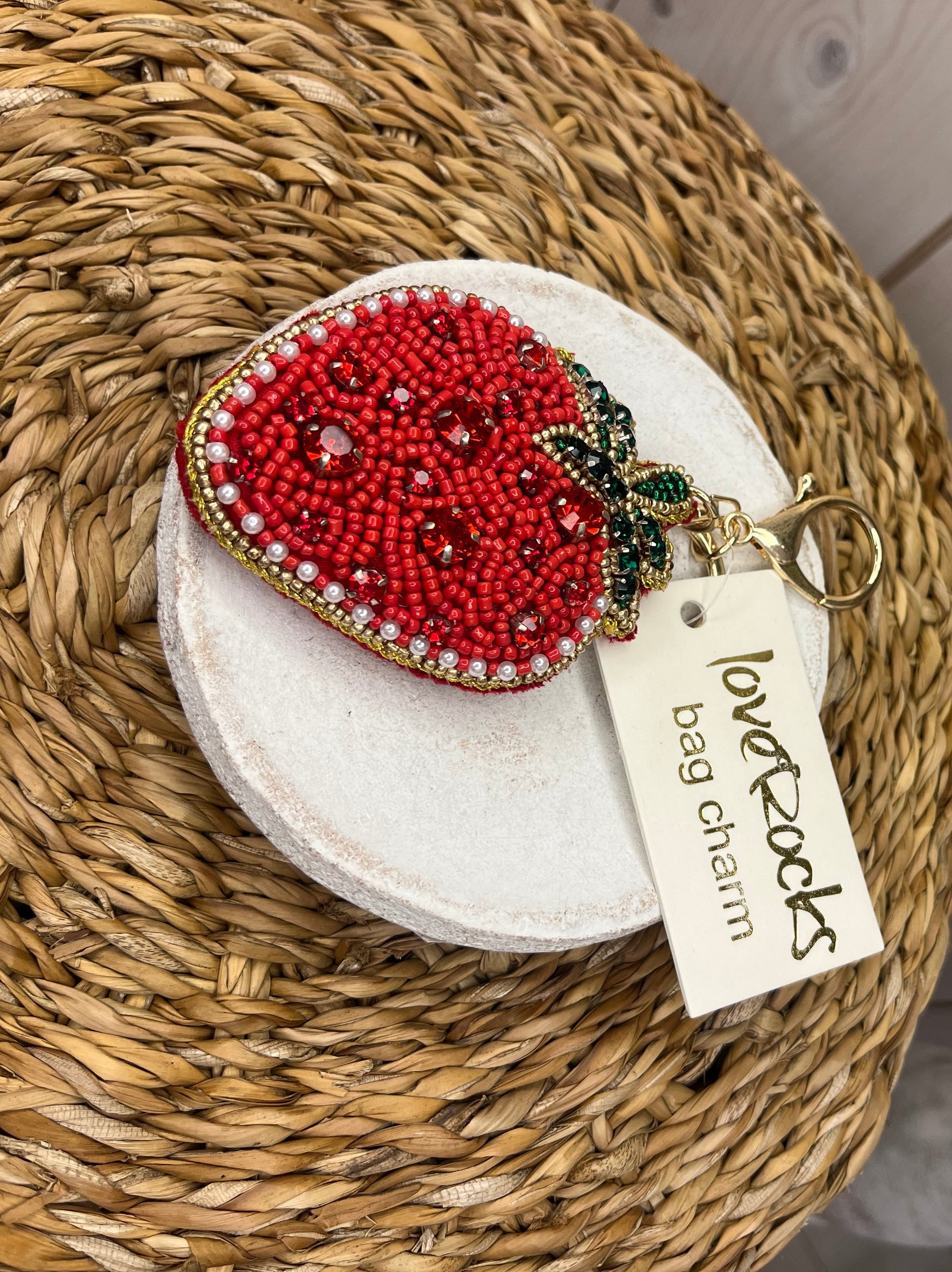 Strawberry Bag Charm