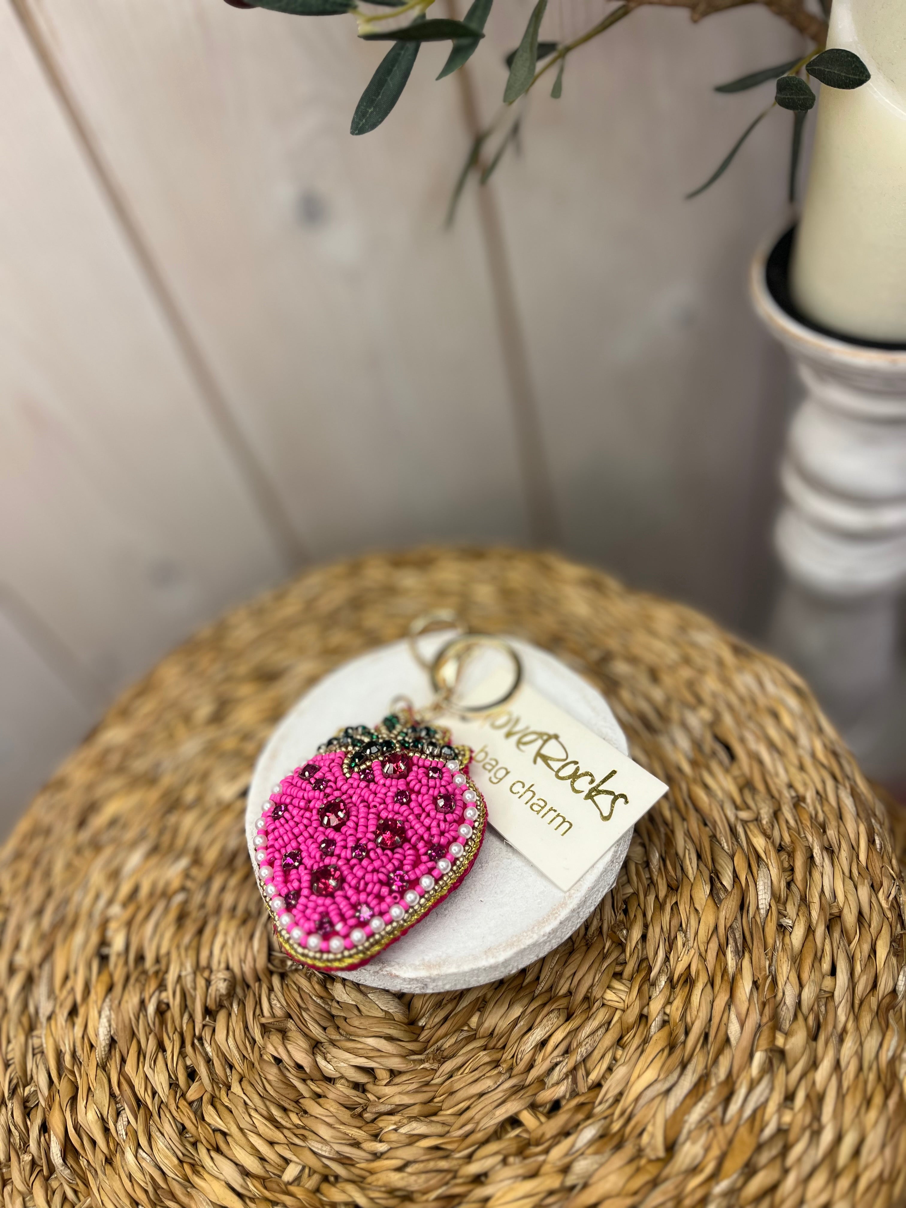 Strawberry Bag Charm